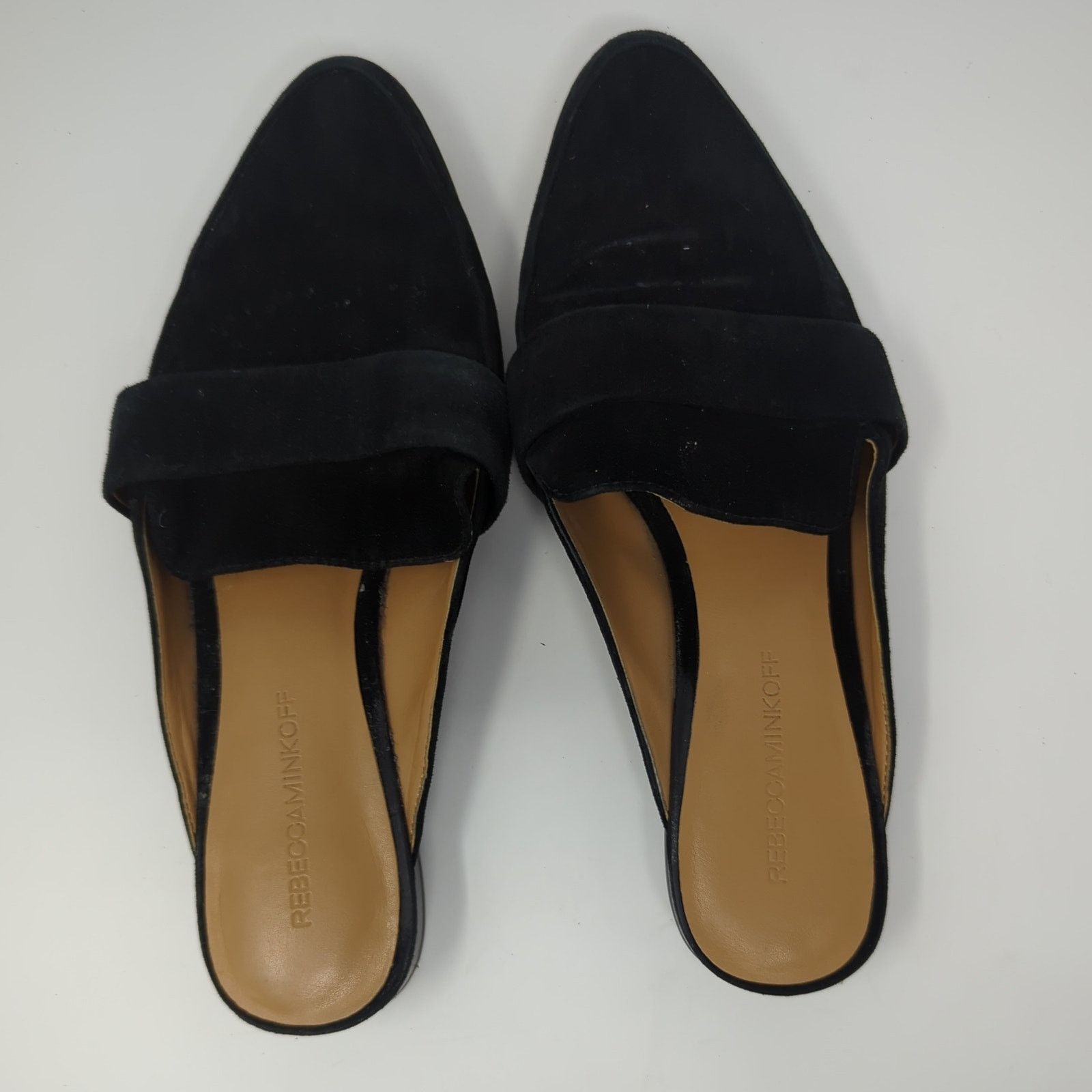 Rebecca Minkoff Rebecca Minkoff Black Slip On Suede Pointed Toe Size 8.5 Size US 8.5 / IT 38.5 - 6 Thumbnail