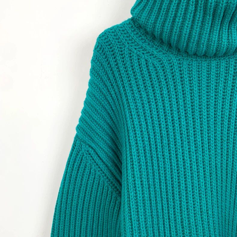 Balenciaga Balenciaga size 38 Green wool turtleneck long-sleeve knit Size S / US 4 / IT 40 - 3 Thumbnail
