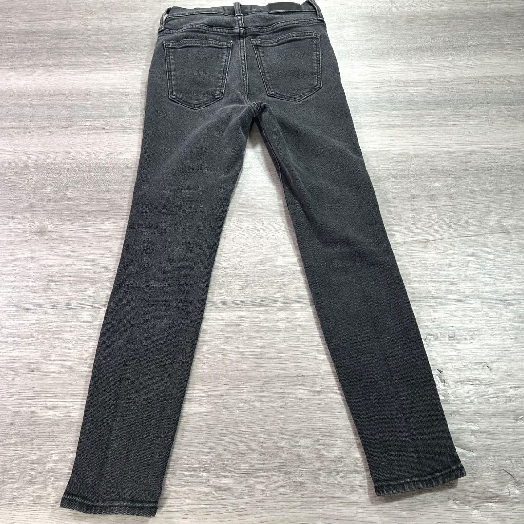 Madewell Madewell Jeans Womens 25 Petite Black 10" High Rise Skinny Stretch Denim Pants Shirt? Size 42" / US 20 - 2 Thumbnail