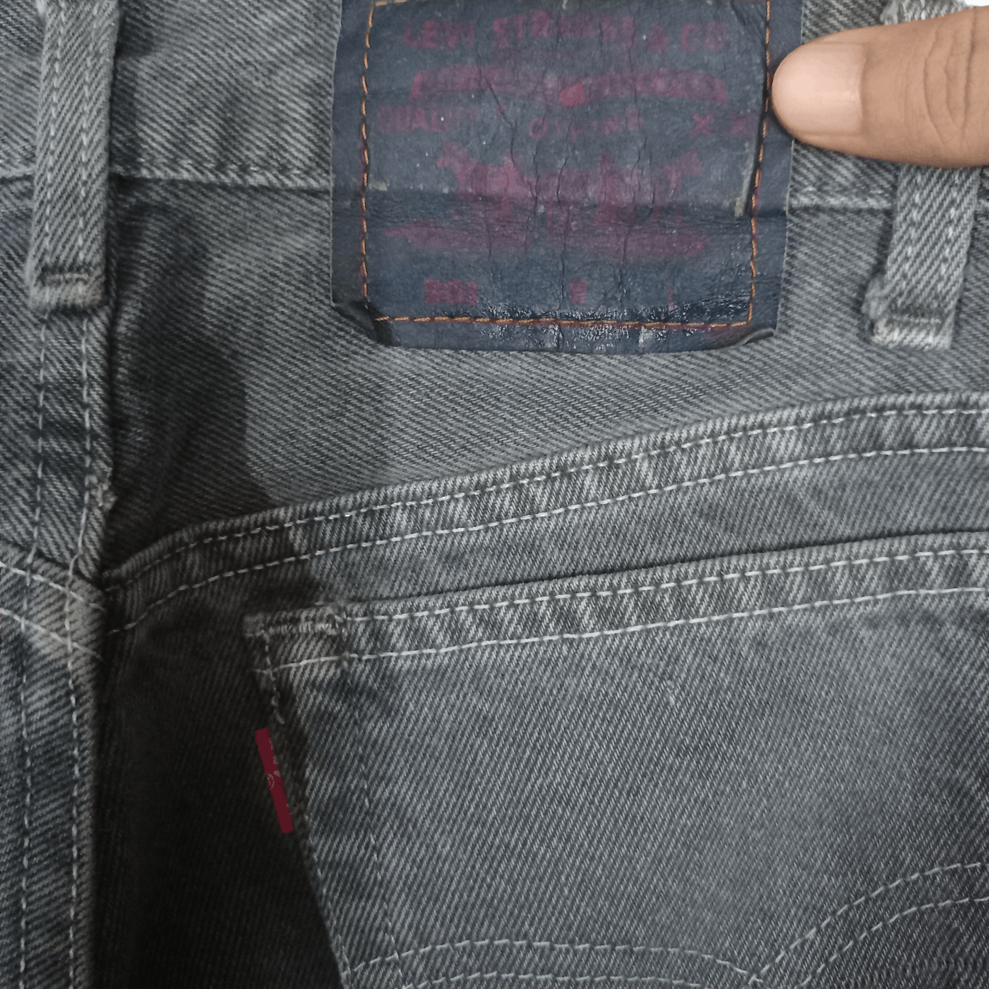 Levi's × Levi's Vintage Clothing SALES🔥Vintage 90s Levis 501 Grey Mud Wash Distressed Jeans Size US 27 - 7 Thumbnail