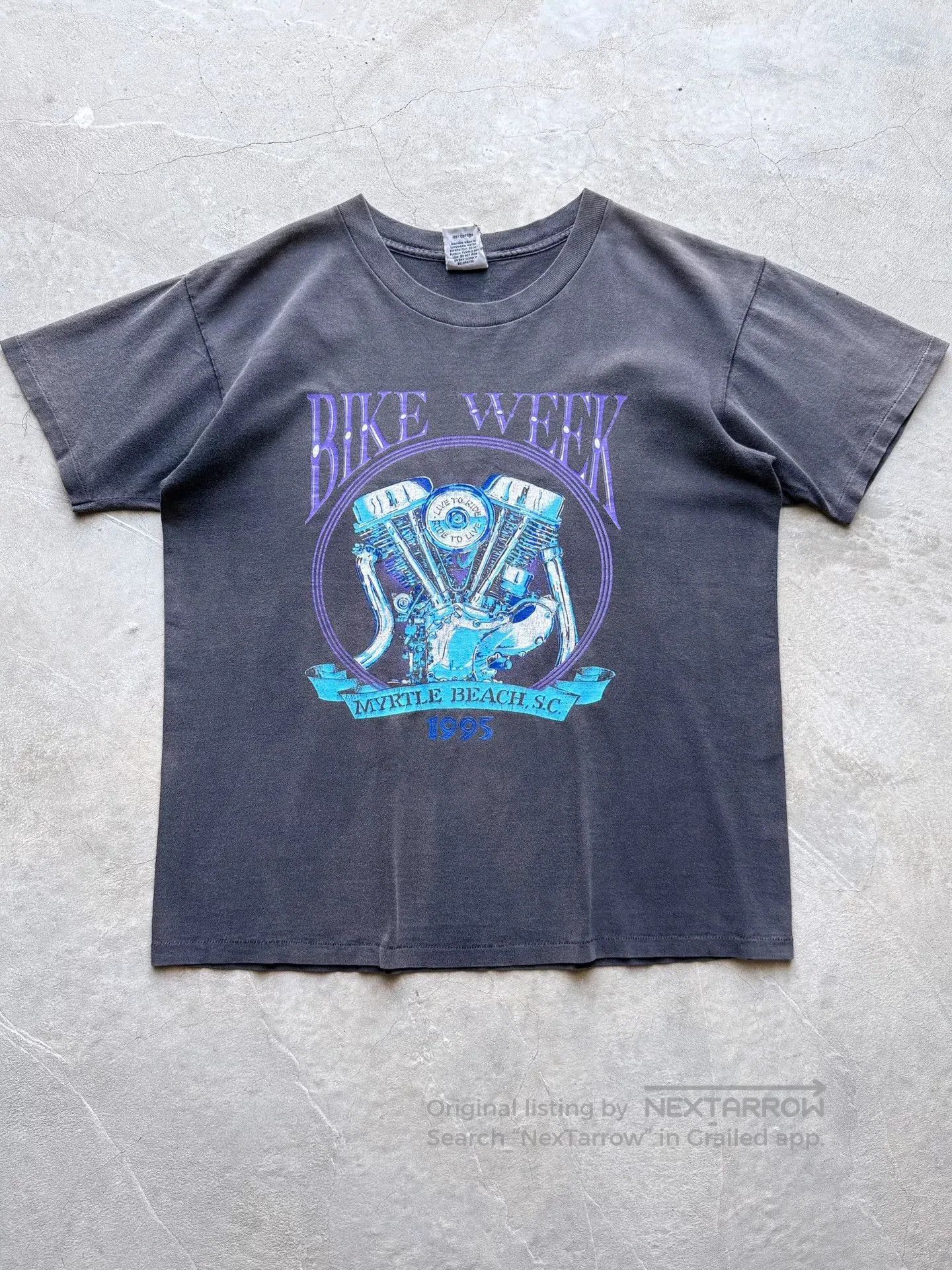 Vintage Vintage 1995 Myrtle Beach Bike Week Tee. Size US L / EU 52-54 / 3 - 1 Thumbnail