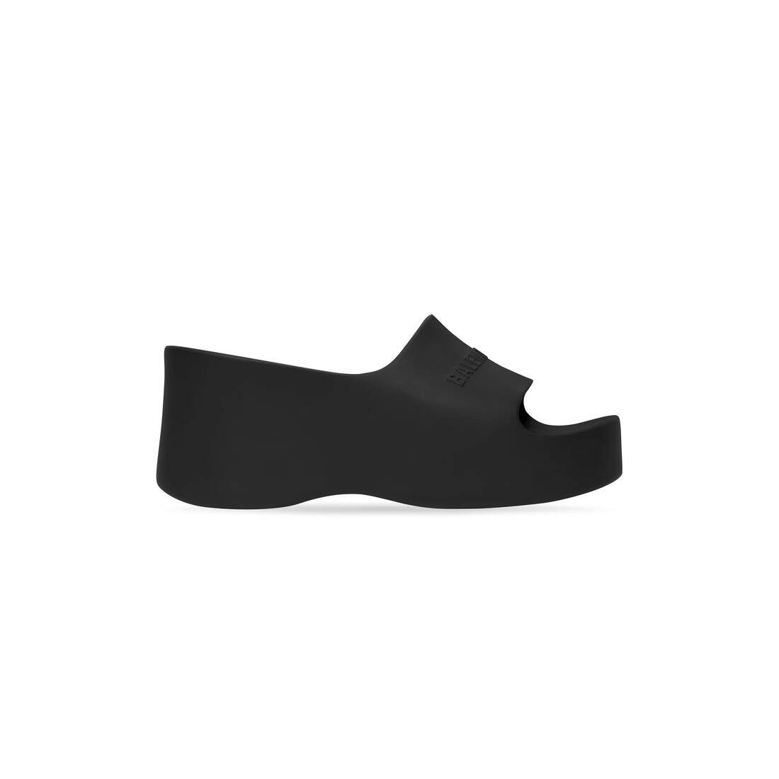 Balenciaga o1w1db10625 Chunky Wedge Sandals in Black Size US 11 / IT 41 - 1 Thumbnail