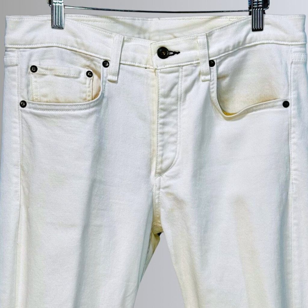 Rag & Bone rag & bone Men's White Extra-Slim Jeans - 32 Size US 32 / EU 48 - 4 Thumbnail
