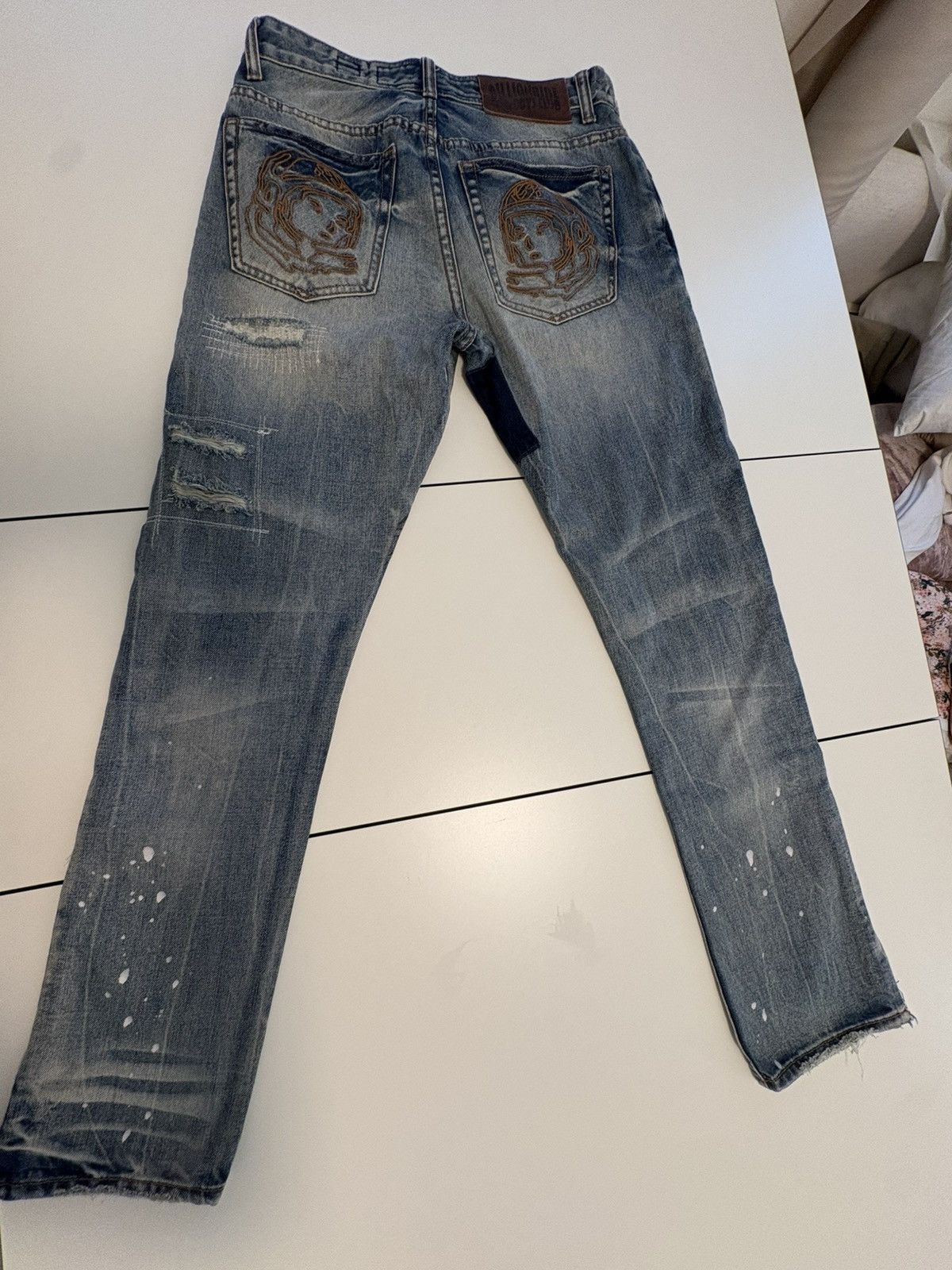 Billionaire Boys Club BBC patchwork denim jeans Size US 30 / EU 46 - 1 Thumbnail