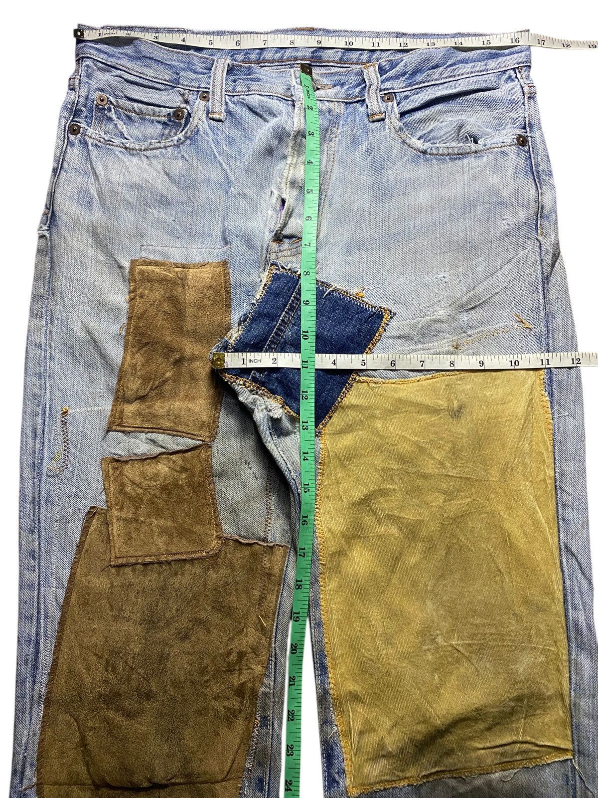 Japanese Brand Vintage Japanese Brand Shashiko Boro Distressed Jeans Size US 33 - 15 Thumbnail