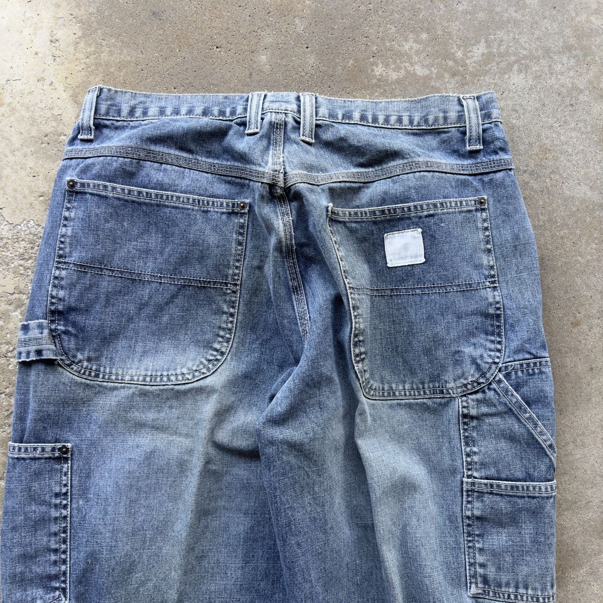 Vintage Faded Thrashed Wide Leg Carpenter Skater Jeans ERD Grunge Size US 34 / EU 50 - 6 Thumbnail