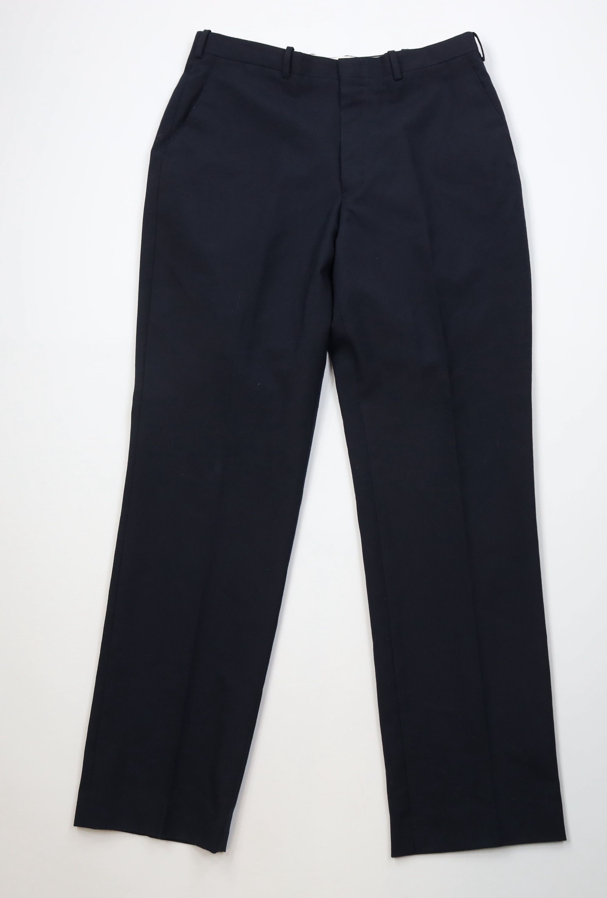 Vintage Vintage 90s Streetwear Knit Wide Leg Chino Pants Navy Blue Size US 36 / EU 52 - 1 Thumbnail