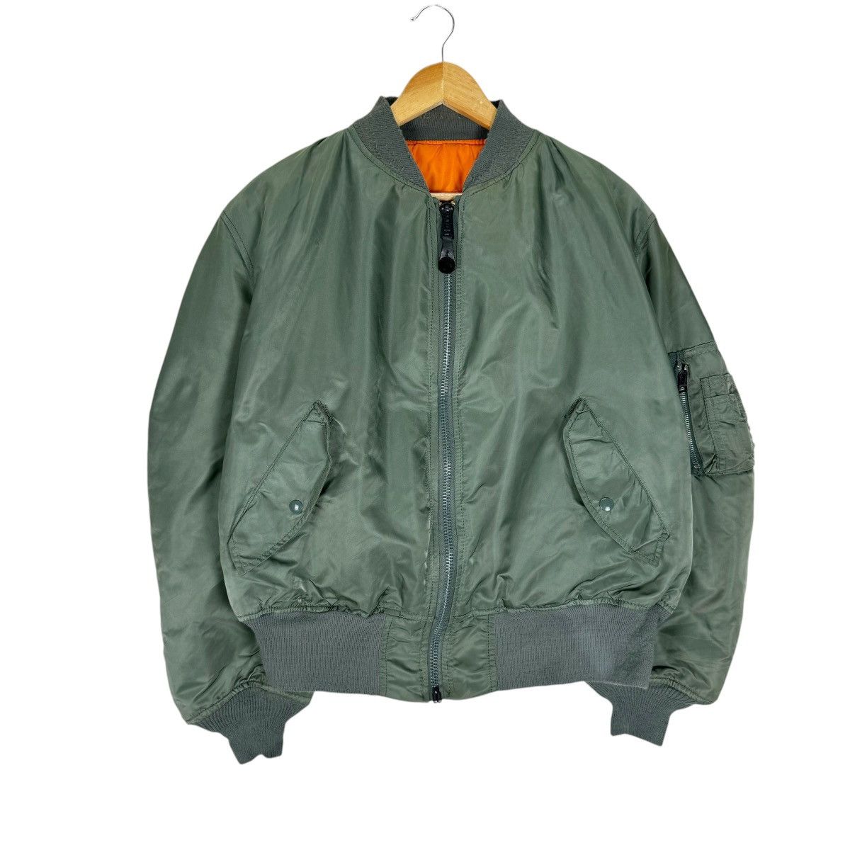 Alpha Industries 🌟ALPHA INDUSTRIES REVERSIBLE TYPE MA 1 FLYER BOMBER JACKET Size US XL / EU 56 / 4 - 5 Thumbnail
