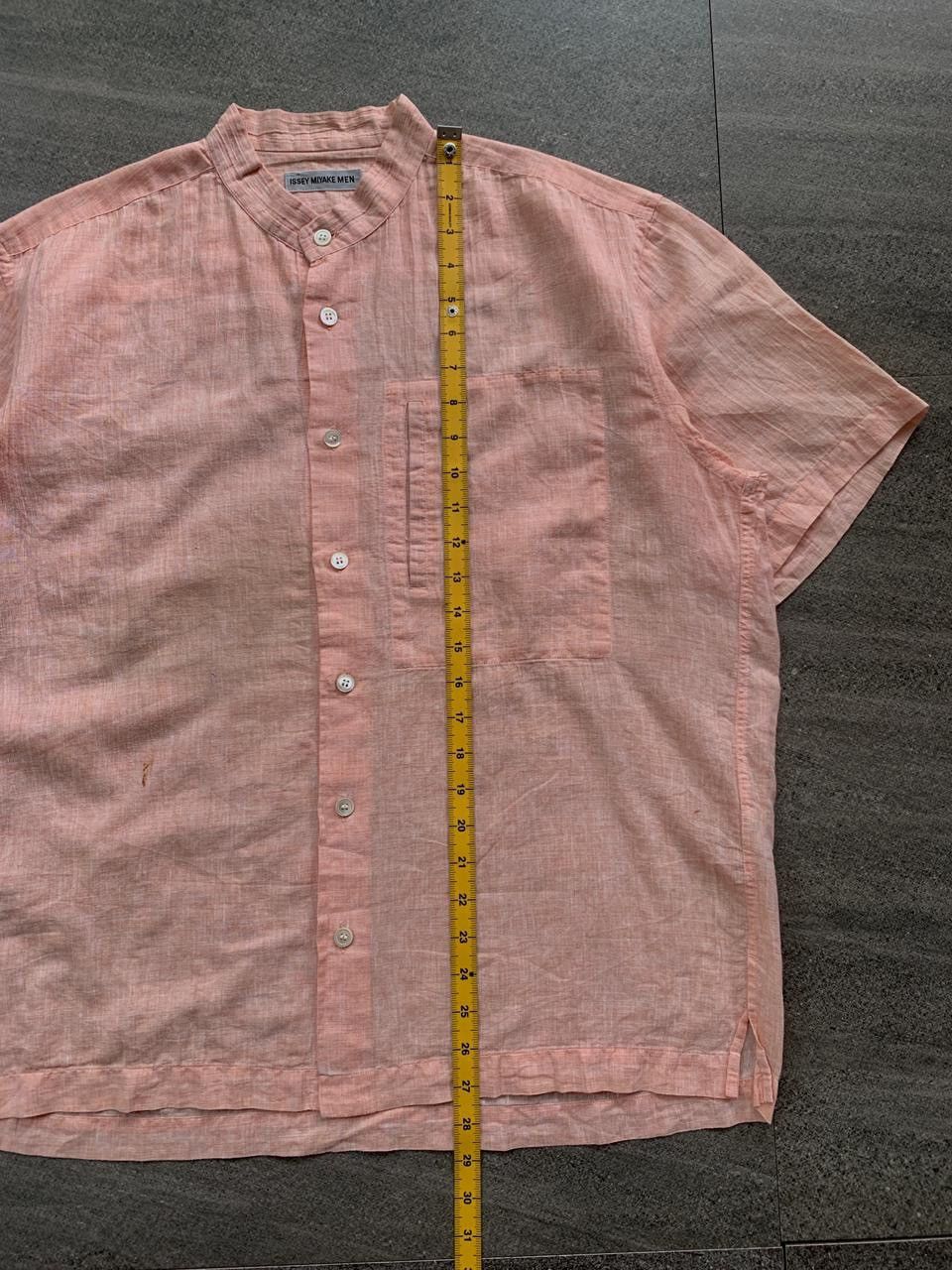 Issey Miyake FREE TAX! Linen Blend Shanghai Collared Shirt Size US M / EU 48-50 / 2 - 10 Thumbnail
