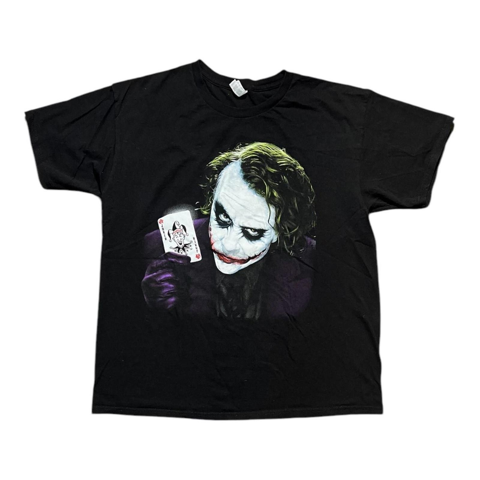 Anvil Vintage Dark Knight Joker Heath Ledger Batman Big Face Tee Size US XL / EU 56 / 4 - 1 Thumbnail