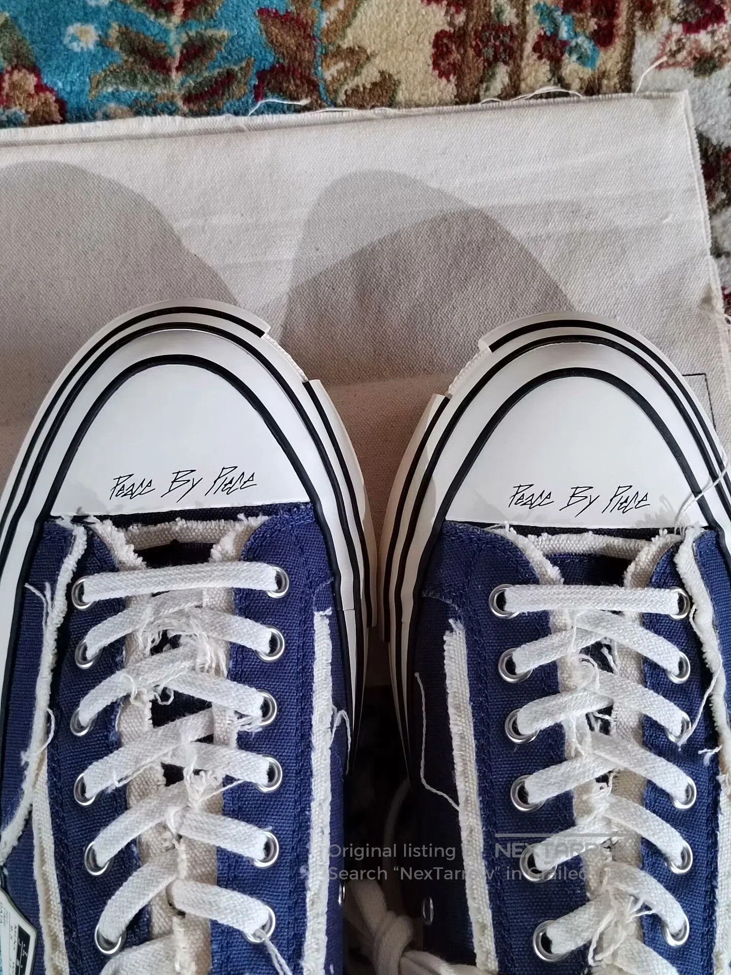 xVESSEL Blue Canvas Low-Top Sneakers. Size US 11 / EU 44 - 9 Thumbnail