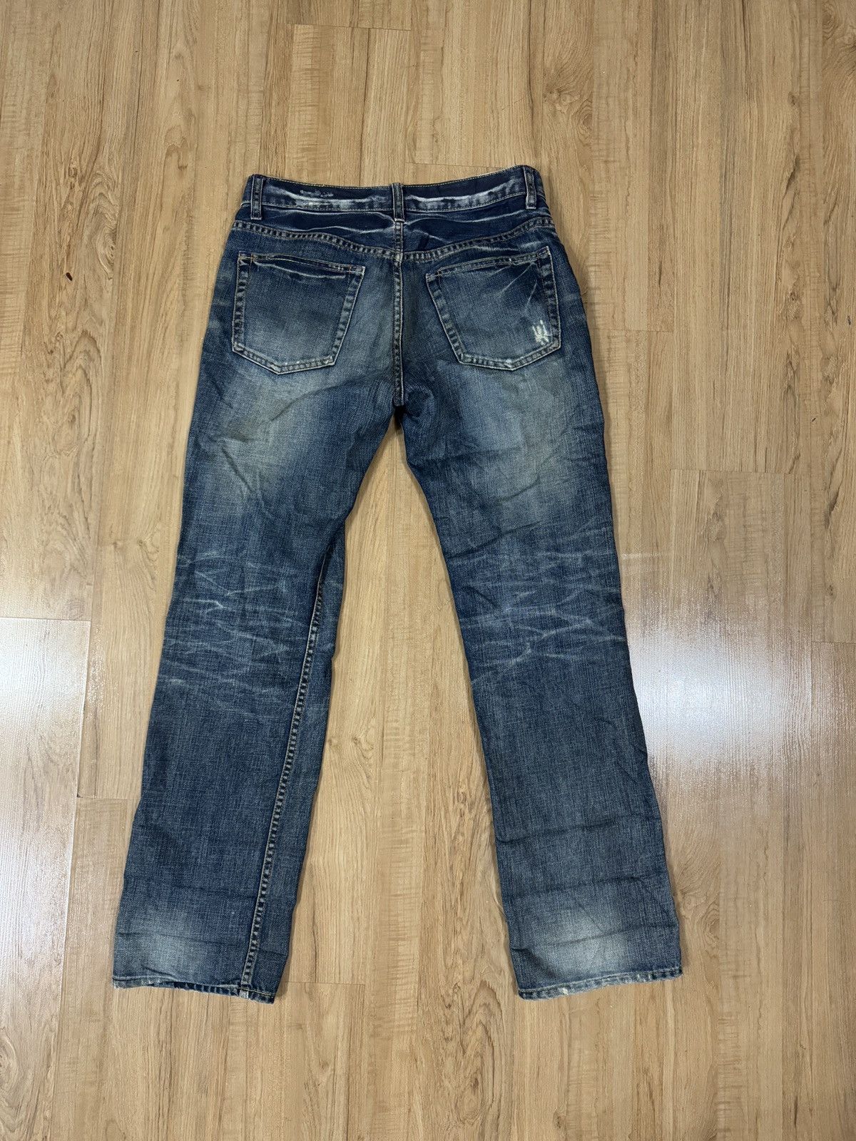 If Six Was Nine × Japanese Brand × Takeo Kikuchi TAKEO KIKUCHI DISTRESSED STYLE JEANS Size US 34 / EU 50 - 4 Thumbnail