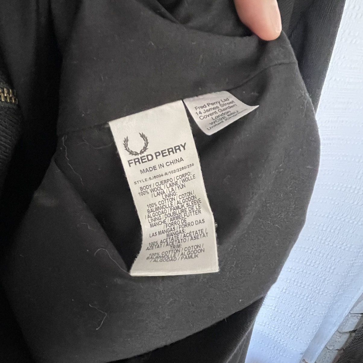 Fred Perry × Raf Simons RAF SIMONS x FRED PERRY WOOL JACKET L Size US L / EU 52-54 / 3 - 9 Thumbnail