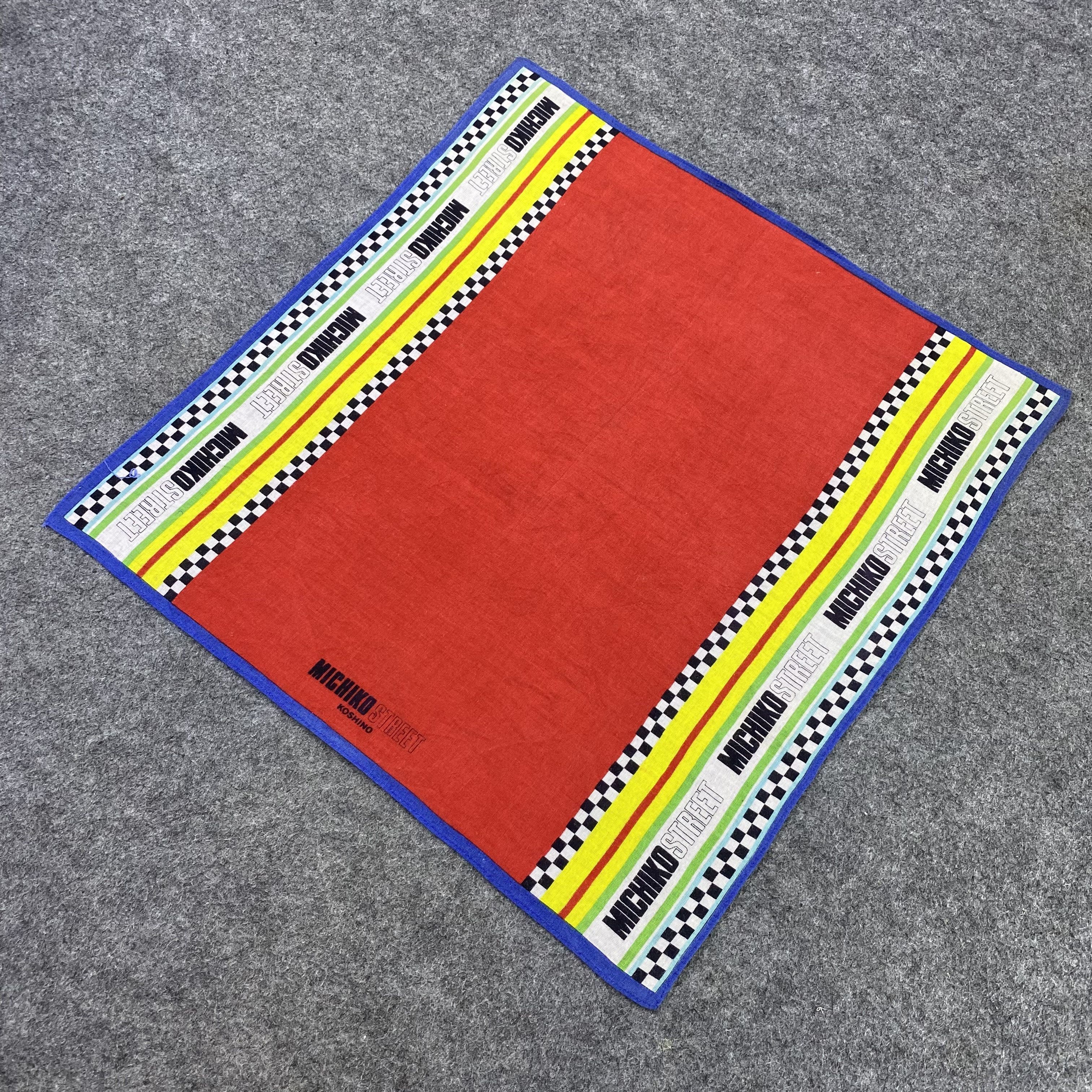 Michiko Koshino Michiko Koshino Handkerchief Neckerchief Bandana-B1578 Size ONE SIZE - 4 Thumbnail