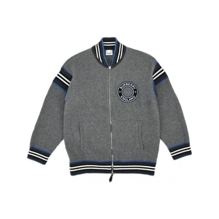 Burberry Burberry Burberry Logo Pattern Wool Blend Flight Jacket-25 Size US M / EU 48-50 / 2 - 2 Thumbnail