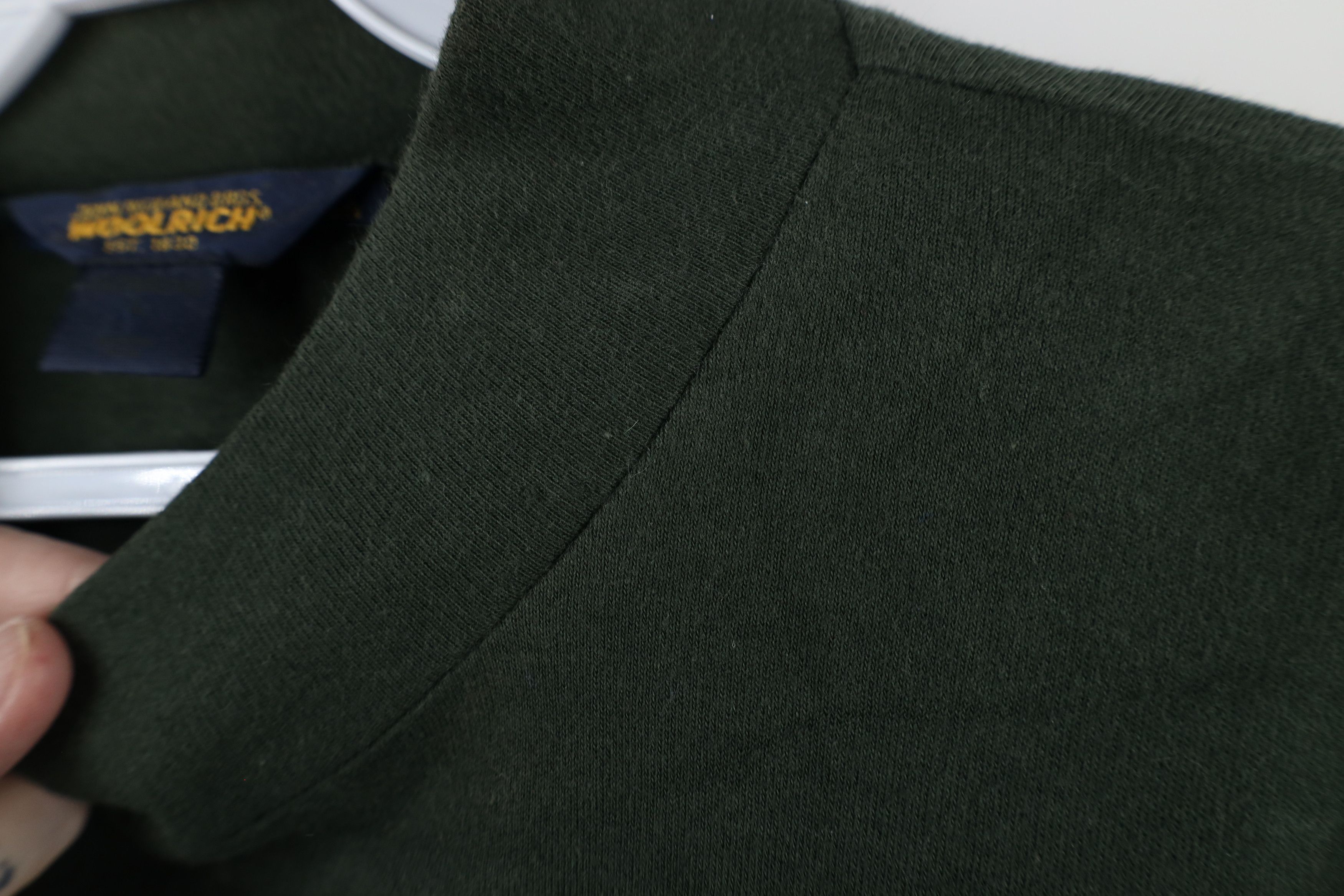 Vintage × Woolrich Woolen Mills Vintage 90s Woolrich Blank Mock Neck Long Sleeve T-Shirt USA Size US L / EU 52-54 / 3 - 5 Thumbnail
