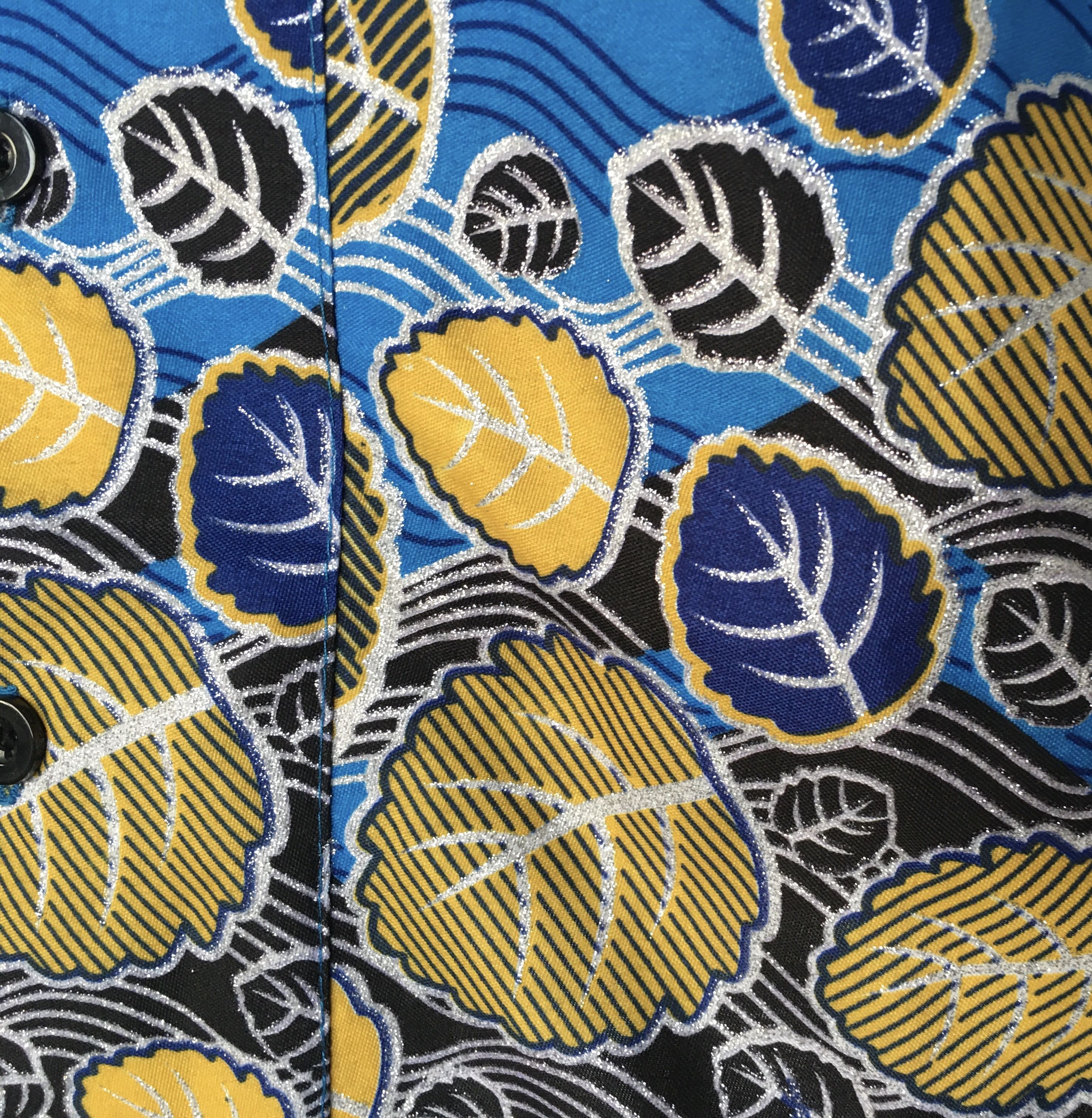 Other African Wax Print Men Shirt Performance Costumes Size US L / EU 52-54 / 3 - 8 Thumbnail