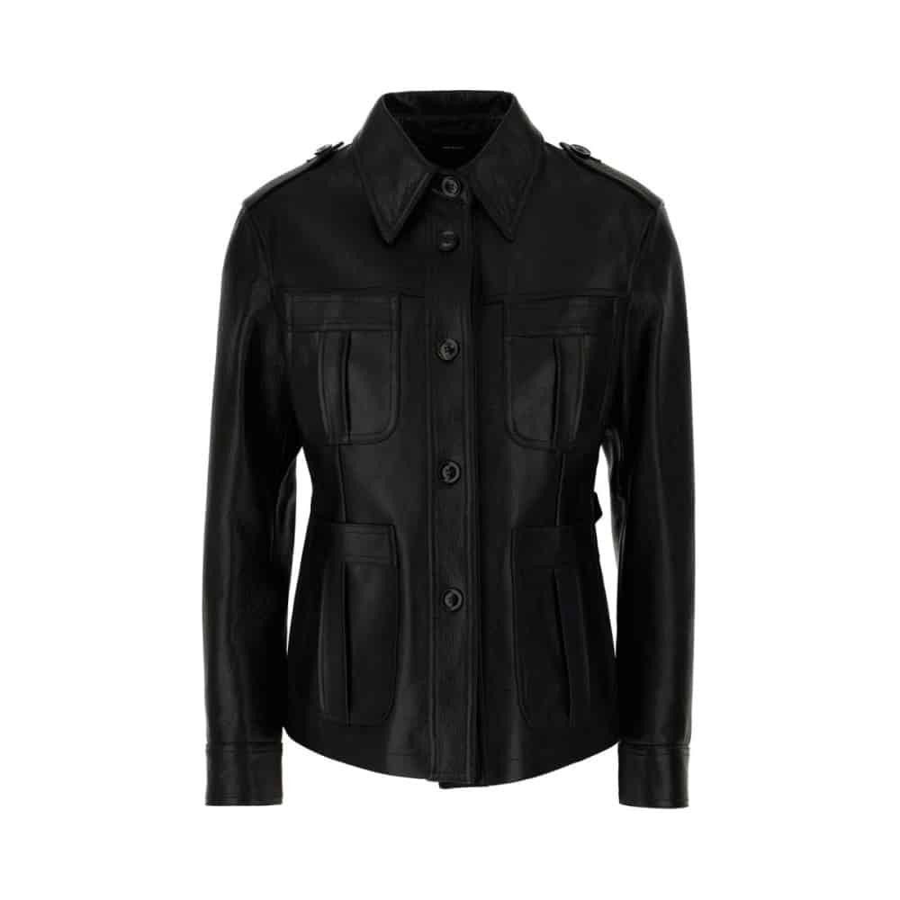 Tom Ford o1loc1c0226 CSL752 Leather Field Jacket in Black Size XS / US 0-2 / IT 36-38 - 1 Thumbnail