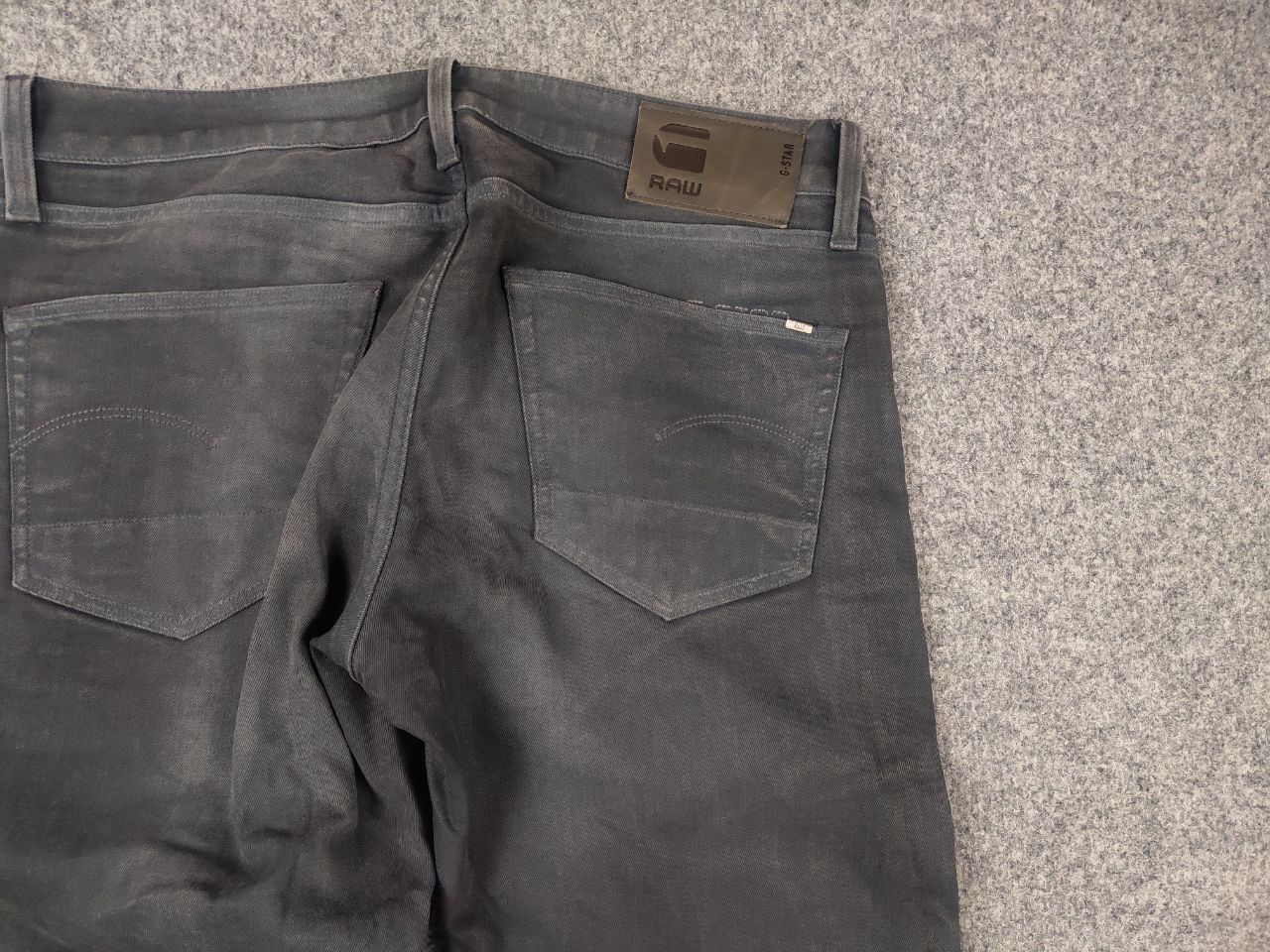G-Star G Star Raw Vintage 3301 Gray Waxed Jeans if six was nine Size US 33 - 8 Thumbnail