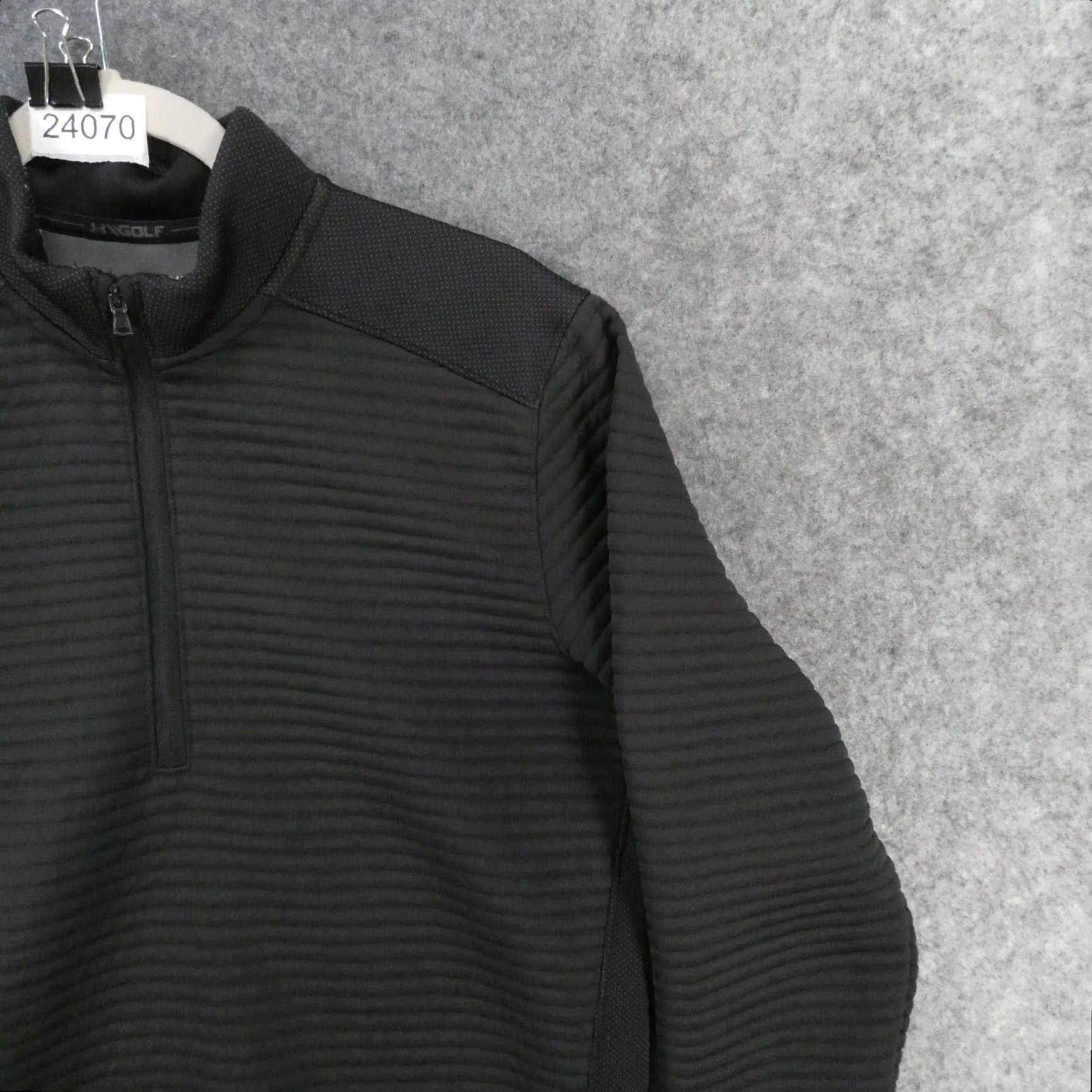 Under Armour Under Armour Golf Sweatshirt Mens Medium Black Mock Neck 1/4 Zip Fleece ColdGear Pullover Size US M / EU 48-50 / 2 - 6 Thumbnail