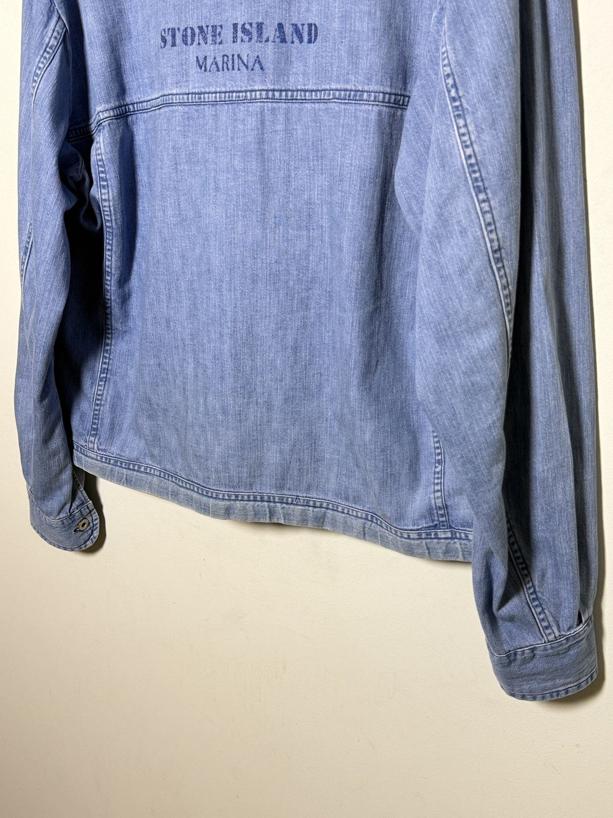 Stone Island Stone Island Marina denim jacket reflective logo 80s Size US L / EU 52-54 / 3 - 13 Thumbnail