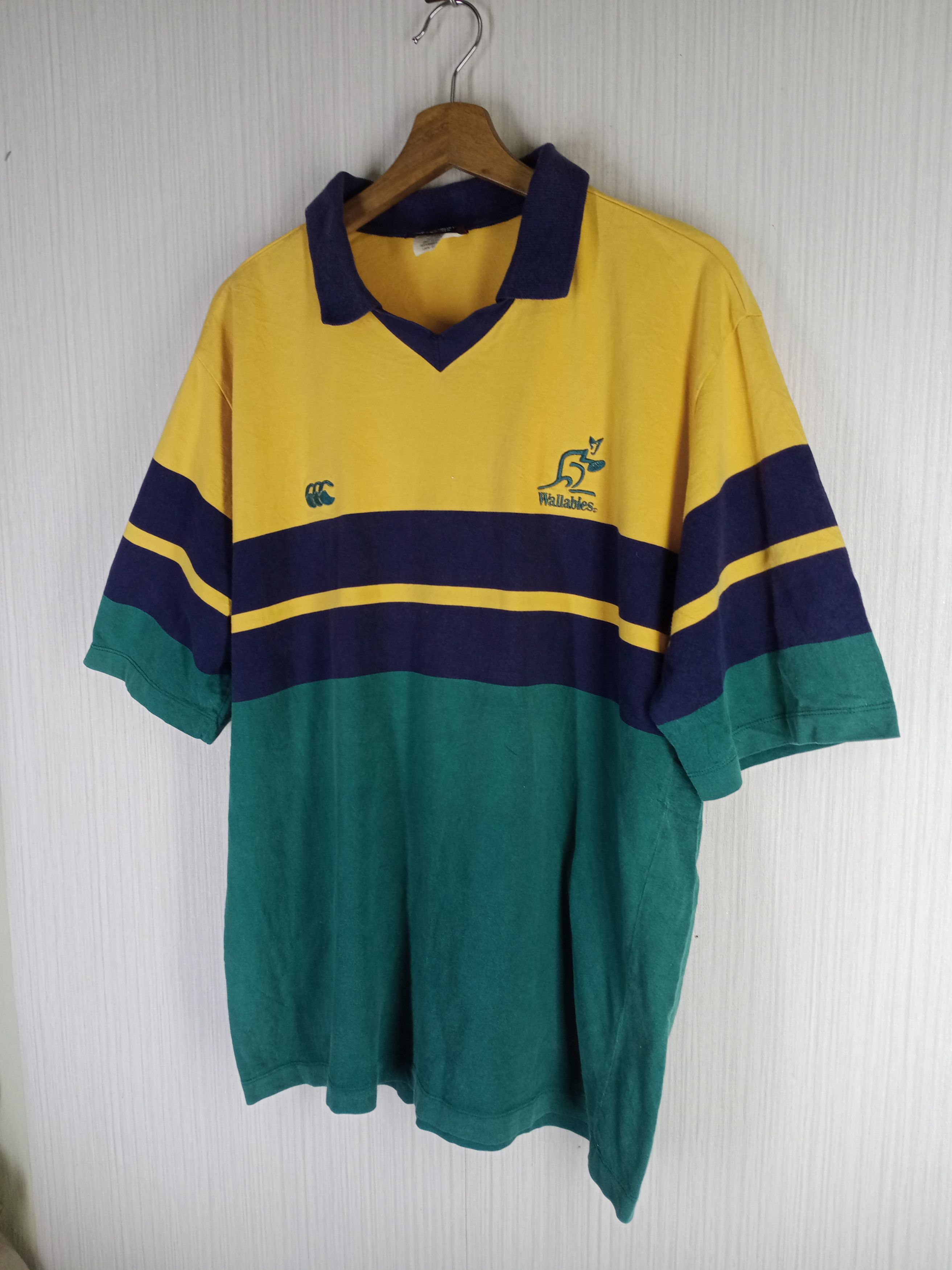 Canterbury of New Zealand Rare Vintage Canterbury Wallabies Australia Polo Shirt Size US L / EU 52-54 / 3 - 2 Thumbnail