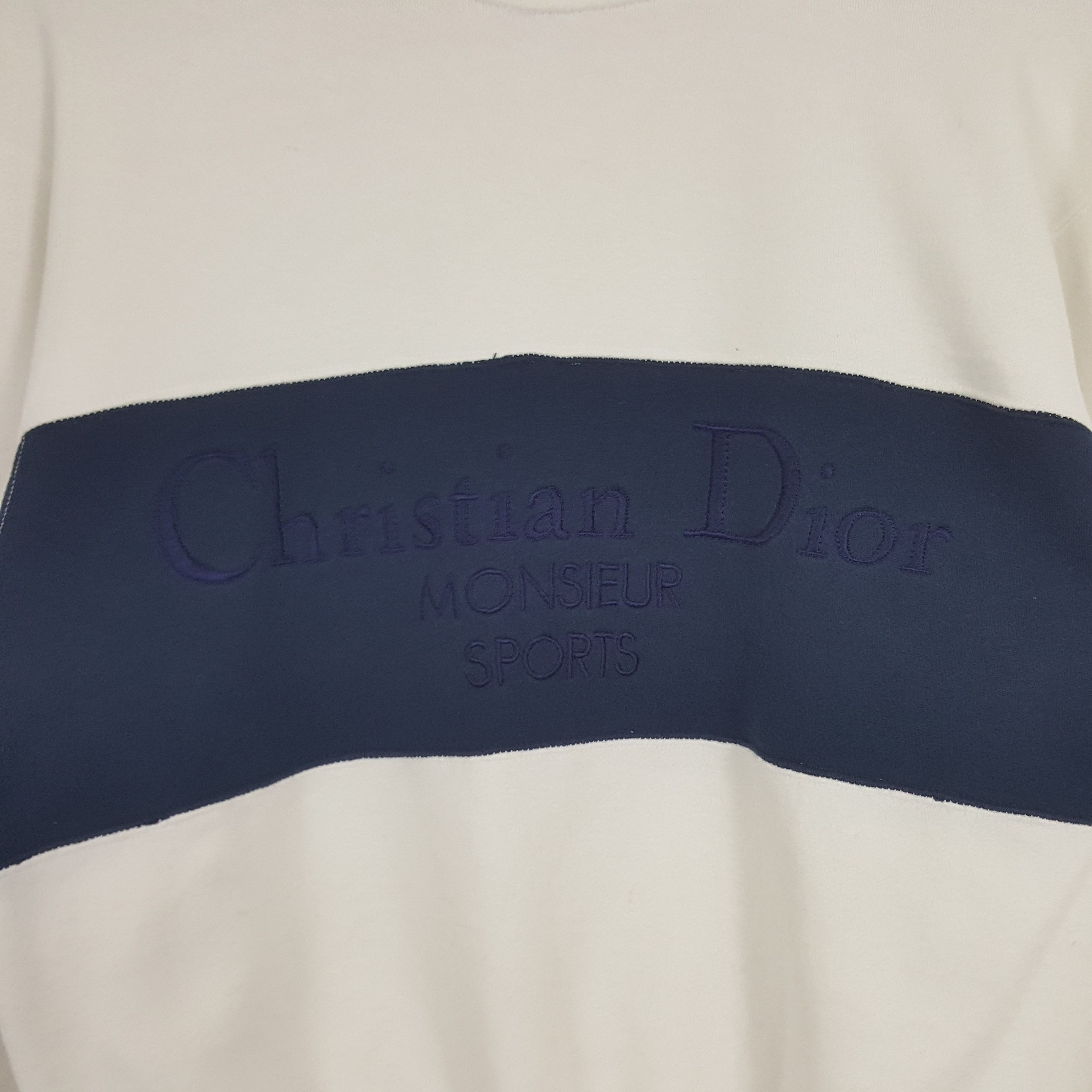 Christian Dior Monsieur × Vintage Vintage Christian Dior Italian Designer Sweatshirt Size US M / EU 48-50 / 2 - 2 Thumbnail