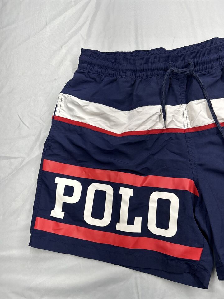Polo Ralph Lauren Polo Ralph Lauren Stripe Spell Out Swim Men’s Trunks Sz XL Size US 38 / EU 54 - 8 Thumbnail