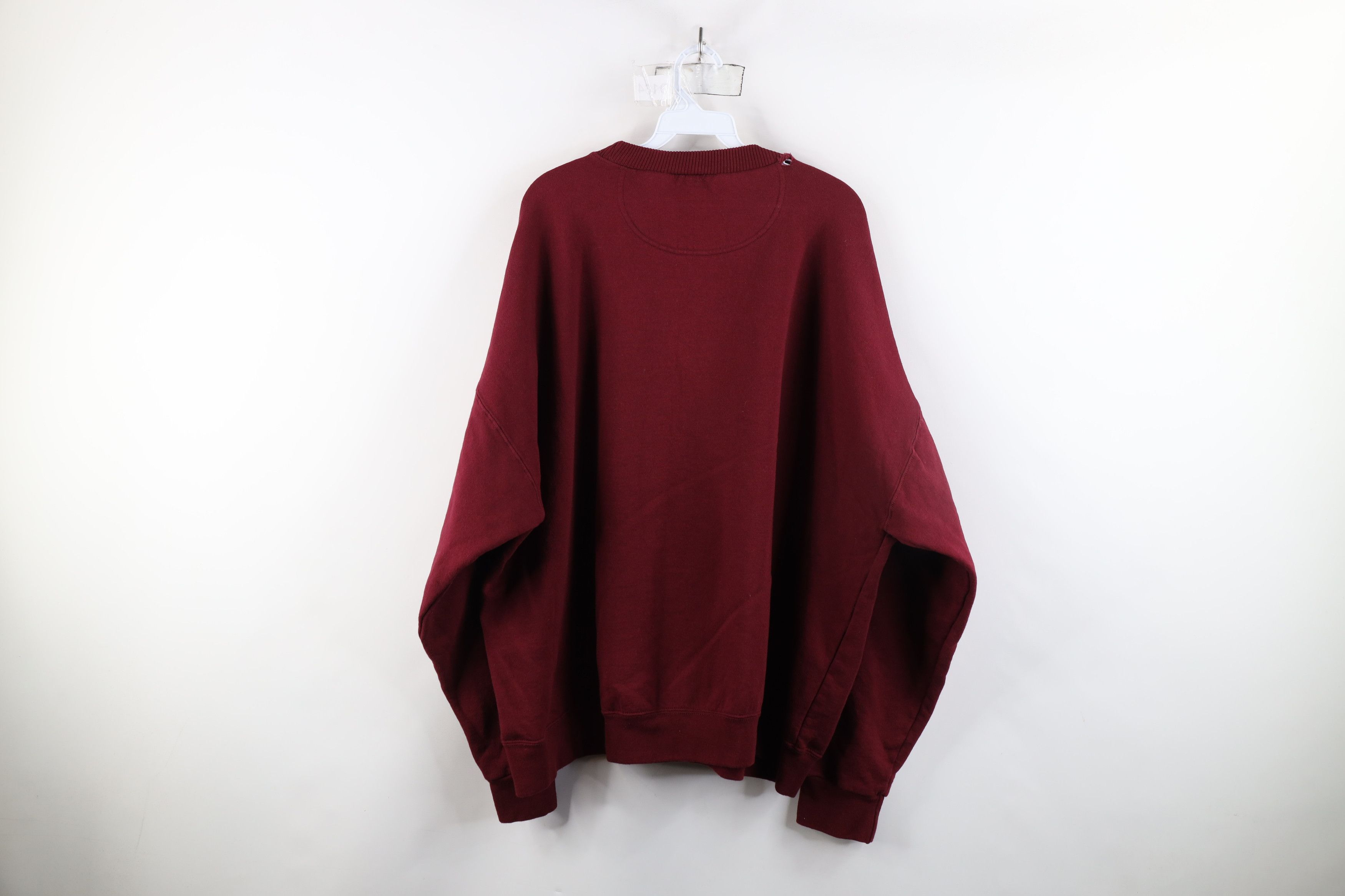 Starter × Vintage Vintage 90s Starter Heavyweight Crewneck Sweatshirt Burgundy Size US XXL / EU 58 / 5 - 12 Thumbnail