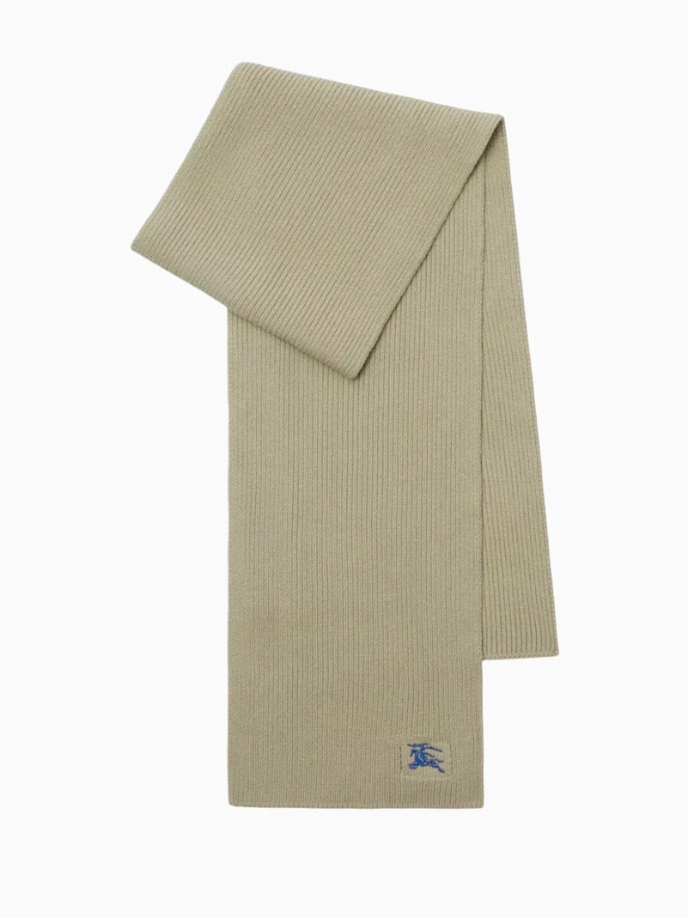 Burberry BURBERRY hunter beige knight logo embroidered cashmere scarf Size ONE SIZE - 3 Thumbnail