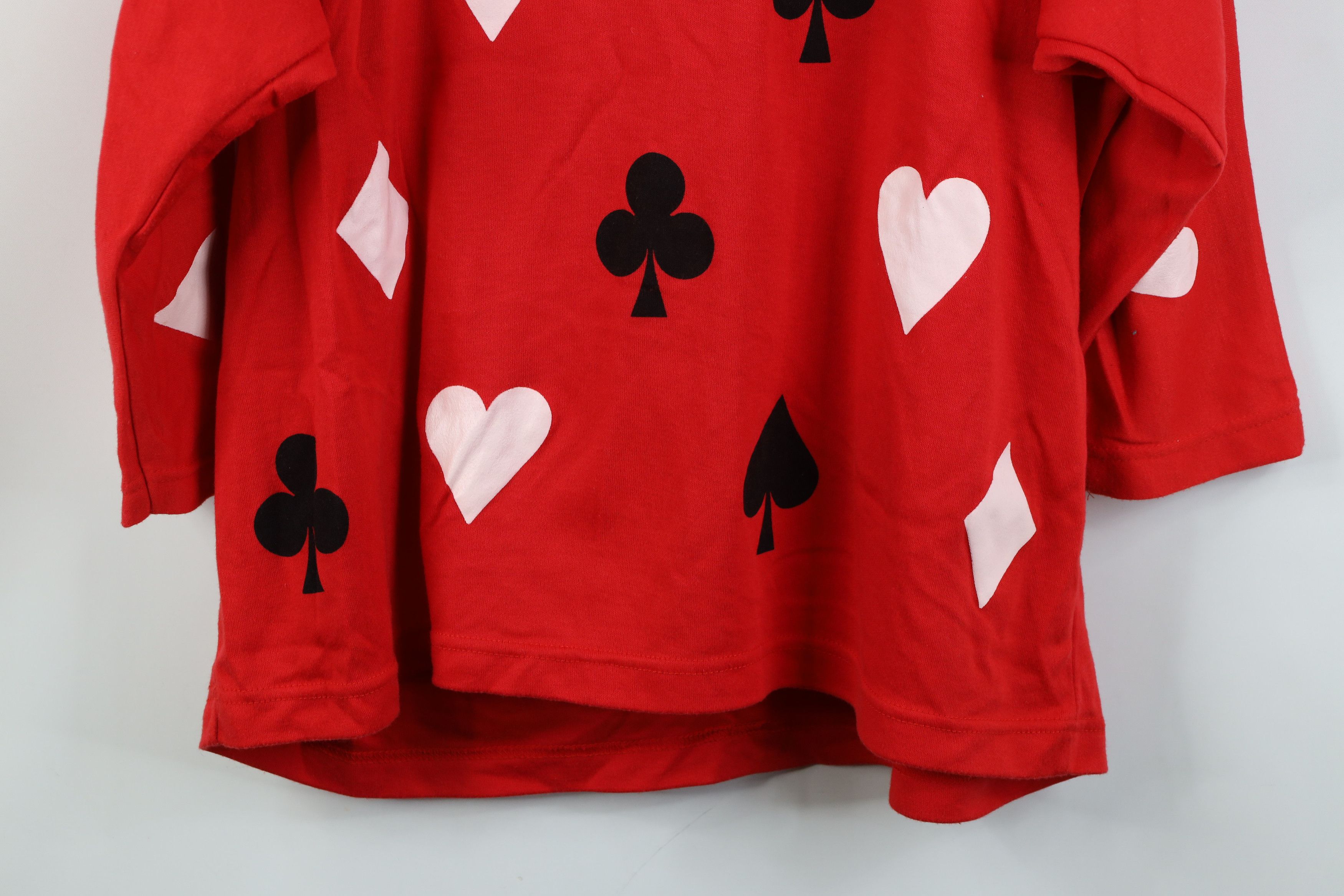 Vintage Vintage 80s 90s Sequin Card Suit Poker 3/4 Sleeve T-Shirt Size XXL / US 16-18 / IT 52-54 - 13 Thumbnail