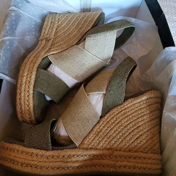 Lauren Ralph Lauren Lauren Ralph Lauren Erica Sz. 9 Olive/Flax Espandrille 5" He Size US 9 / IT 39 - 9 Thumbnail