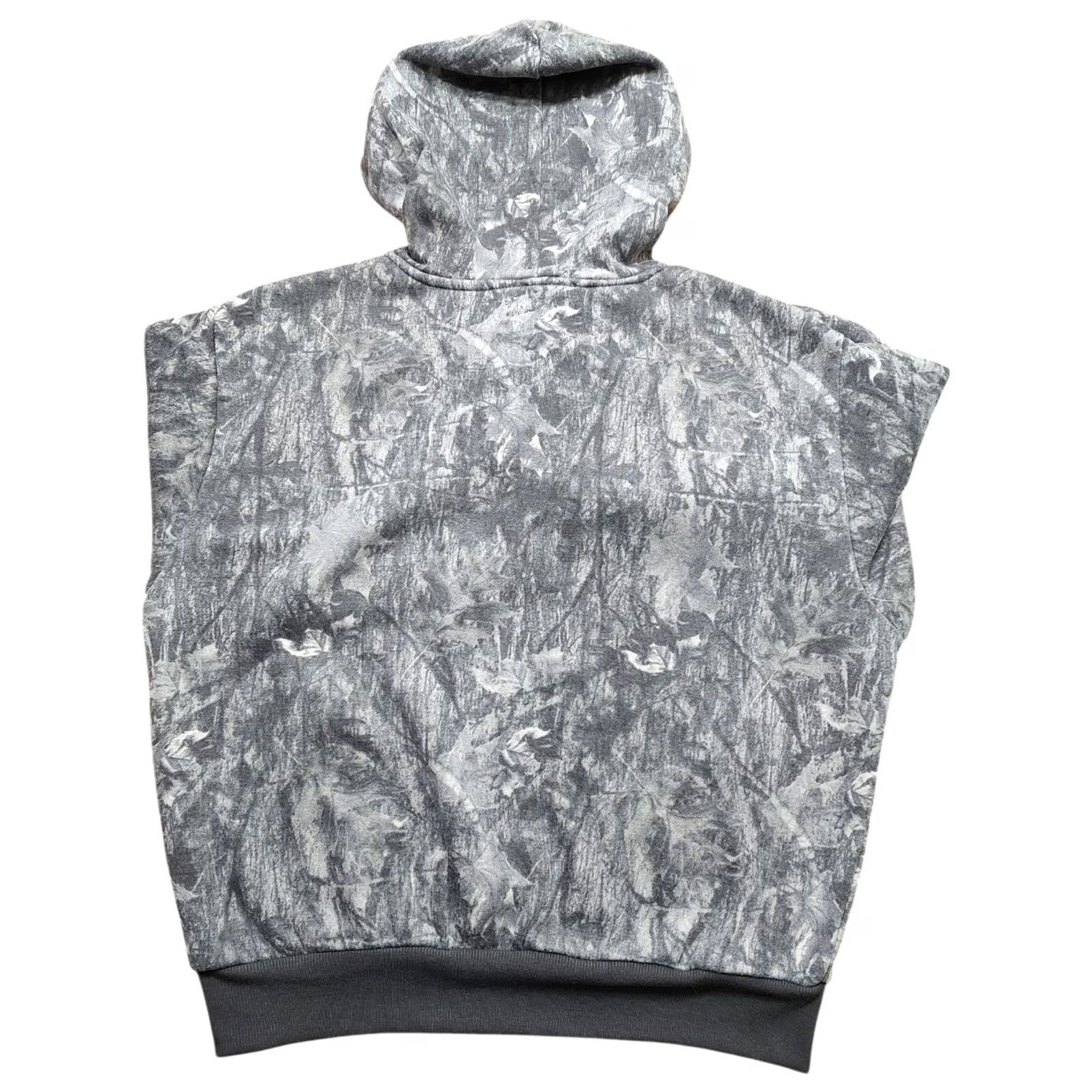 Vintage SWS Athletics Hoodie Gray Camouflage Womens S Small 90s Grunge Outdoor Pullover Hoodie, Activewear, Drawstring End Missing Size S / US 4 / IT 40 - 3 Thumbnail