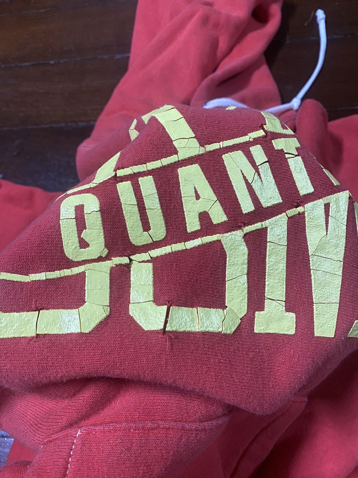 Warehouse Rare Warehouse & Co USMC QUANTICO Loopwheel Hoodie in red Size US M / EU 48-50 / 2 - 7 Thumbnail