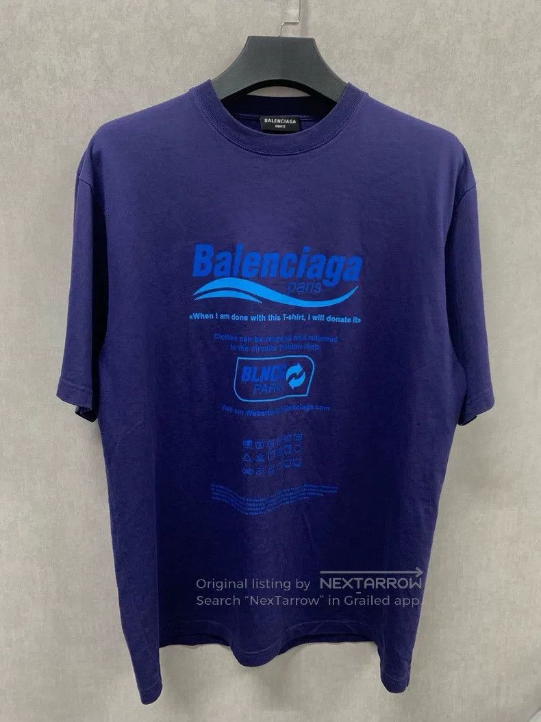 Balenciaga Balenciaga Eco Logo Short Sleeve Size US XXS / EU 40 - 1 Thumbnail