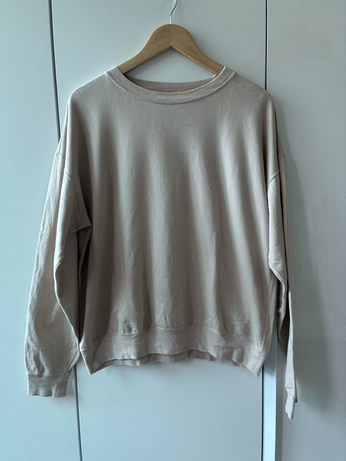 Auralee Auralee Smooth Soft Sweatshirt Beige / Size 3 Size US M / EU 48-50 / 2 - 1 Thumbnail