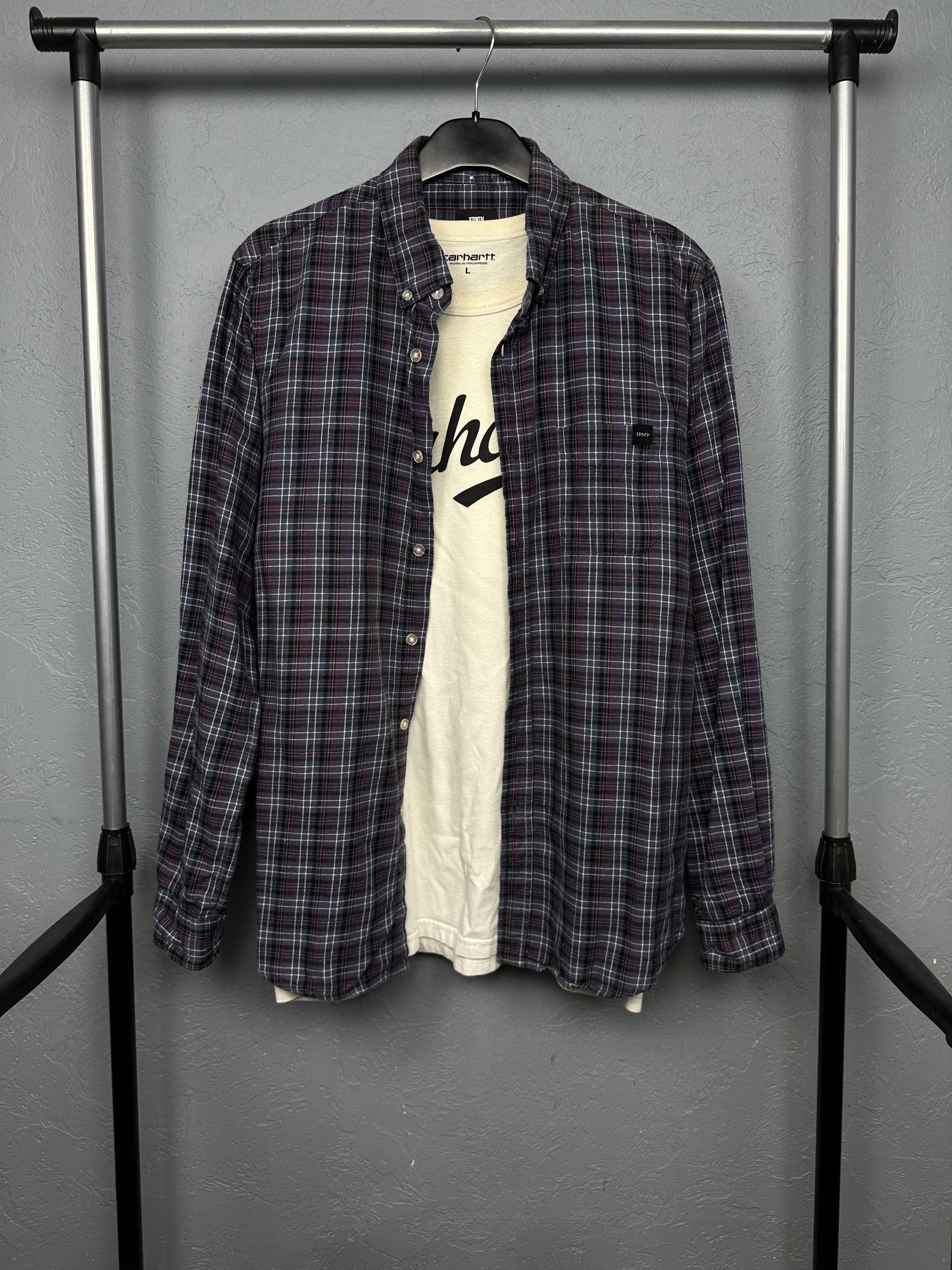 Edwin Edwin Mens Standard Flannel Plaid Shirt Size US M / EU 48-50 / 2 - 1 Thumbnail