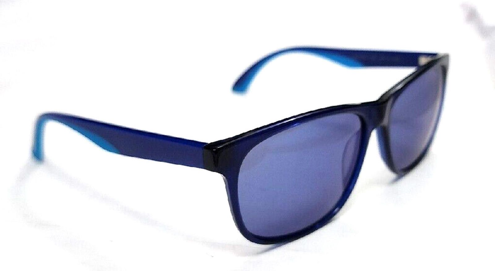 Puma Puma PU0106S 002 Blue Mirror Square Sunglasses 56-15 140 Size ONE SIZE - 4 Thumbnail