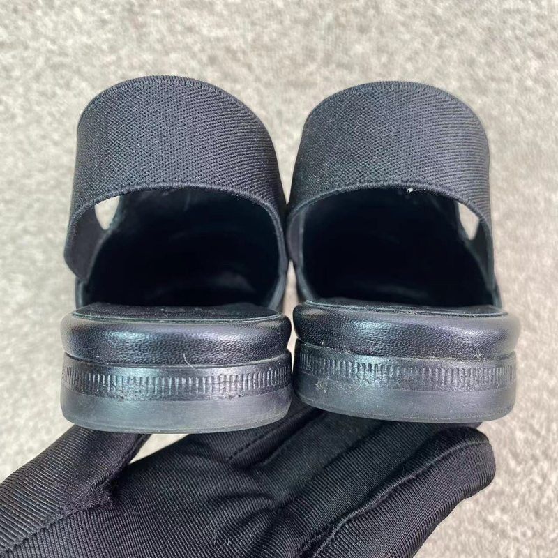 Gucci Gucci Black Leather Slip-On Casual Shoes - Size US 5.5 / EU 38 - 3 Thumbnail