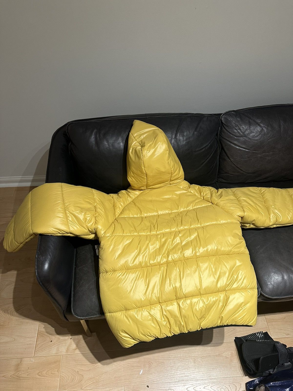 Aime Leon Dore Aime Leon Dore Double Snap Puffer Hoodie Jacket Large Yellow Size US L / EU 52-54 / 3 - 3 Thumbnail