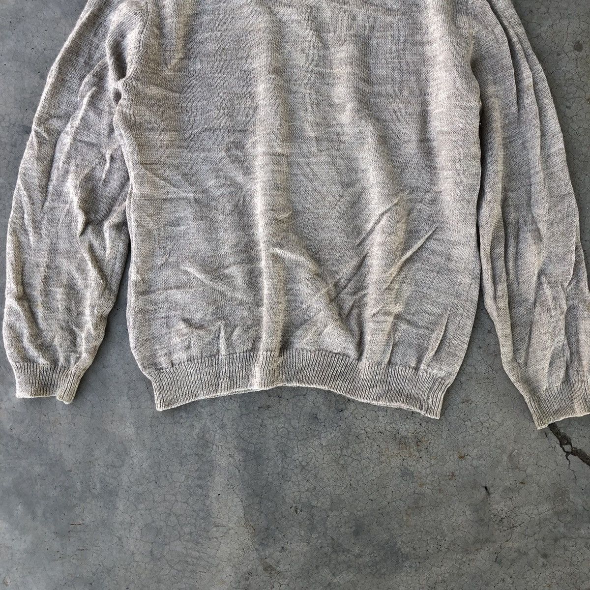 Aran Isles Knitwear 🔴Japanese Ex-Club Knitsweater Jumper/Memeri Free style Size US L / EU 52-54 / 3 - 12 Thumbnail