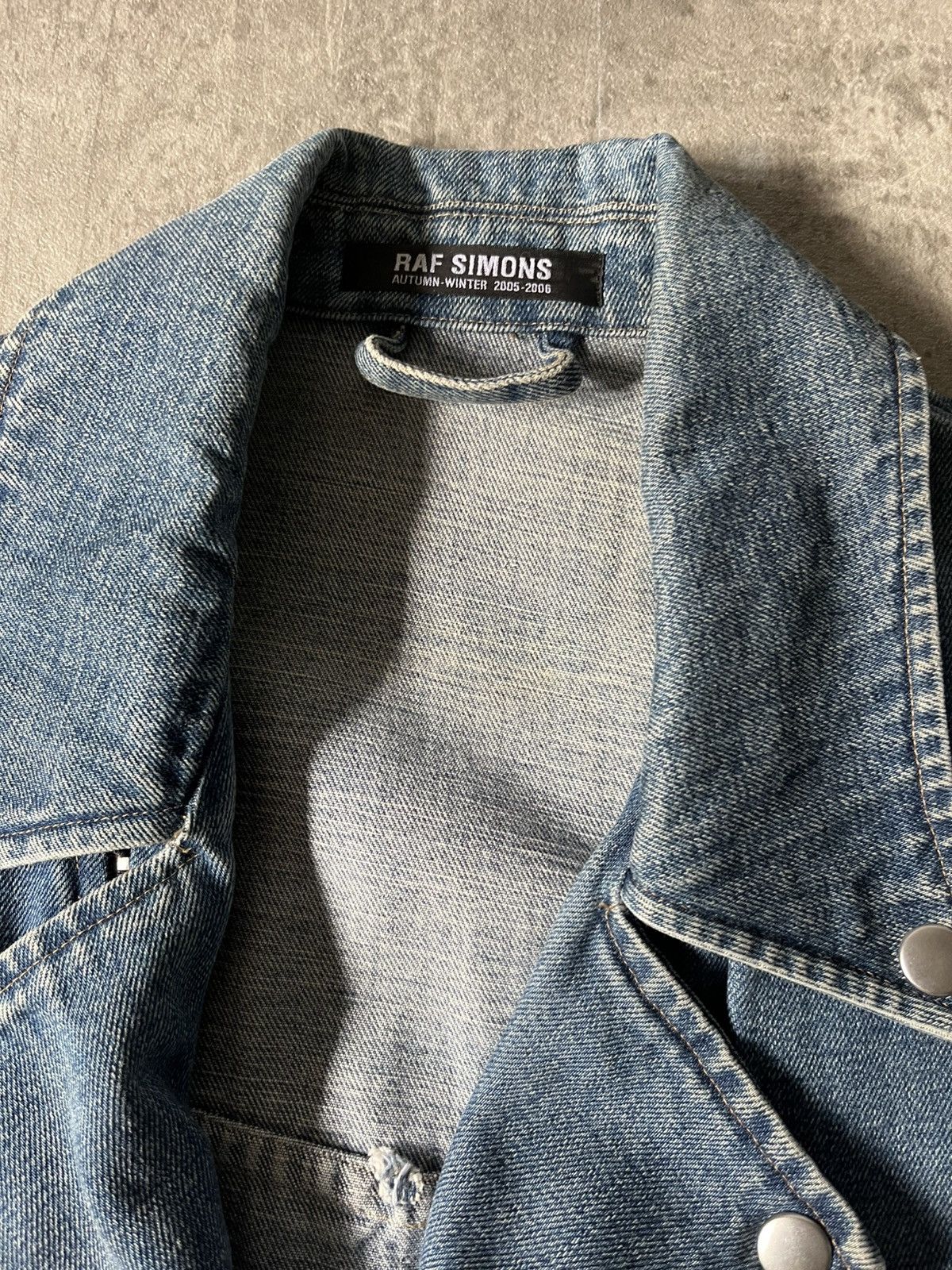 Raf Simons Raf Simons A/W 05-06 Denim Rider Jacket Archival Sample Size US M / EU 48-50 / 2 - 6 Thumbnail