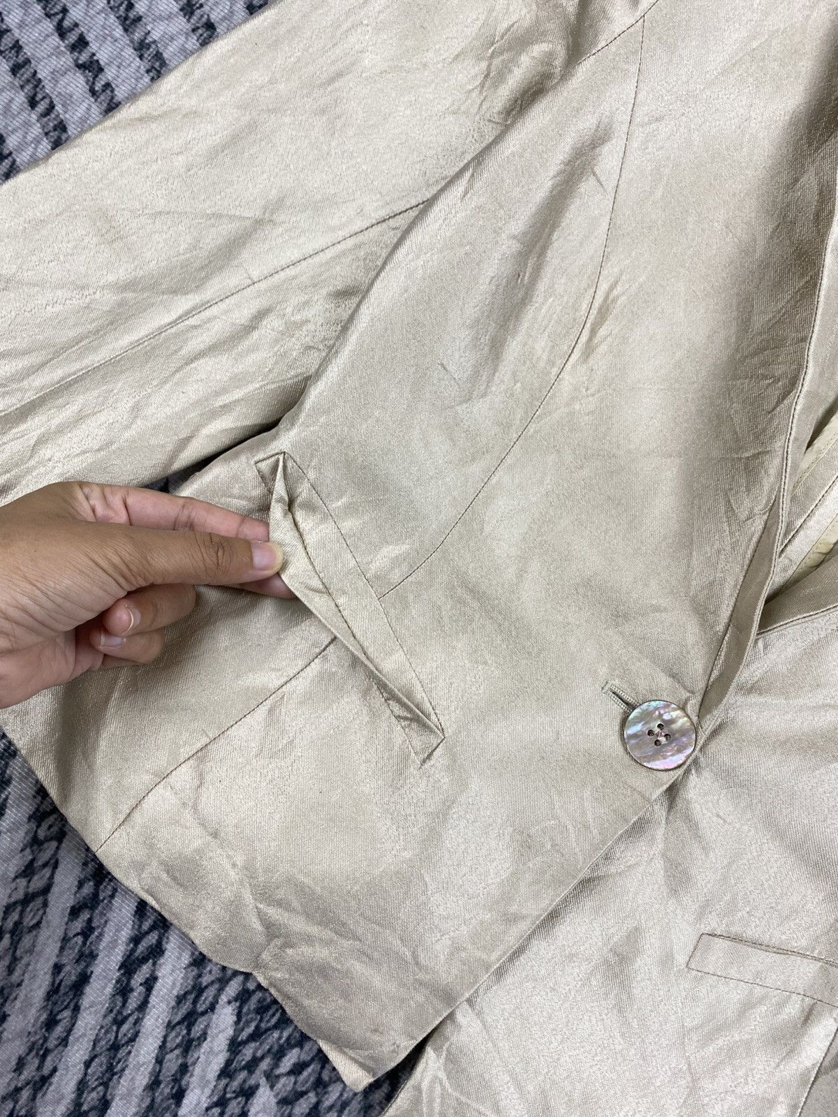Max Mara Maxmara Studio Single Button Cropped Blazer Size XS / US 0-2 / IT 36-38 - 7 Thumbnail