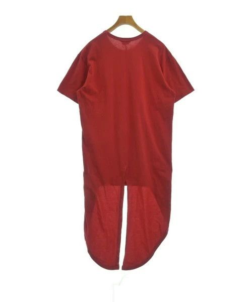 Comme des Garcons Homme Plus T-Shirts Long Back Crewneck Cotton Short Sleeve Red Size US L / EU 52-54 / 3 - 2 Thumbnail