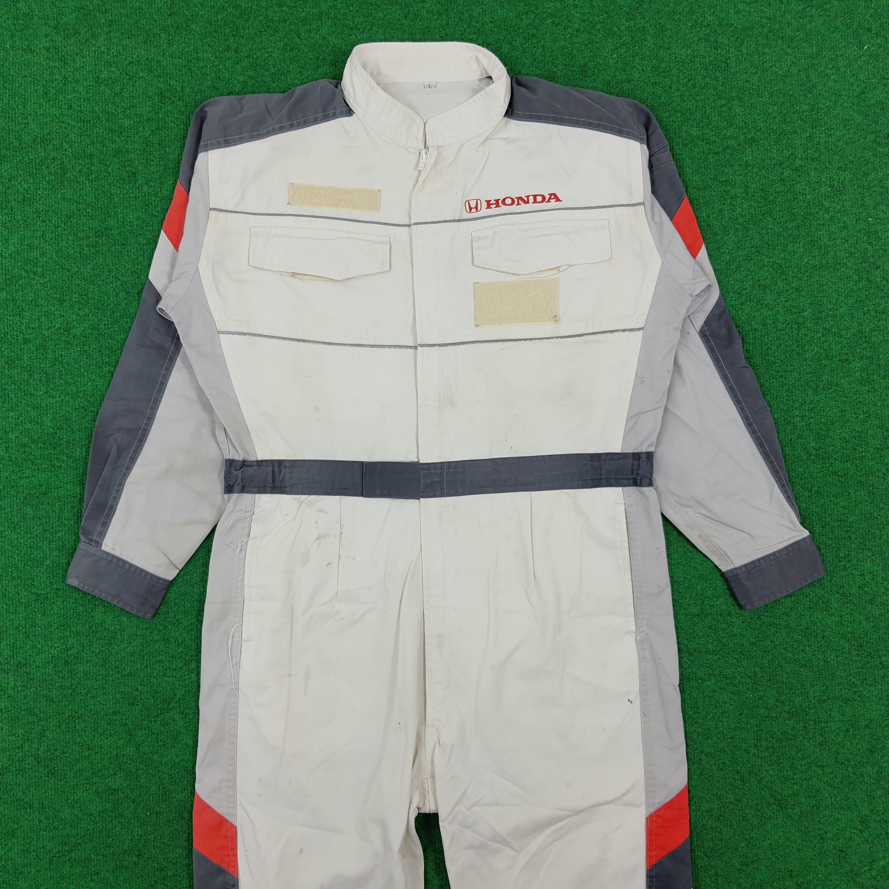 Japanese Brand × Vintage Vintage HONDA Racing Team Japan Motorsports Coverall Size US M / EU 48-50 / 2 - 3 Thumbnail