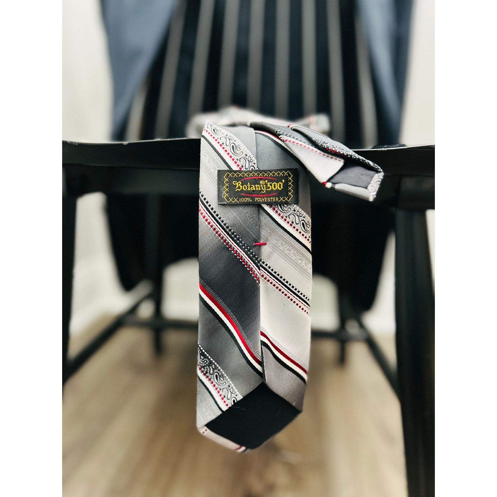 Botany 500 Vintage Botany 500 Silk Tie 80s Geometric Pattern USA Made Size ONE SIZE - 1 Thumbnail