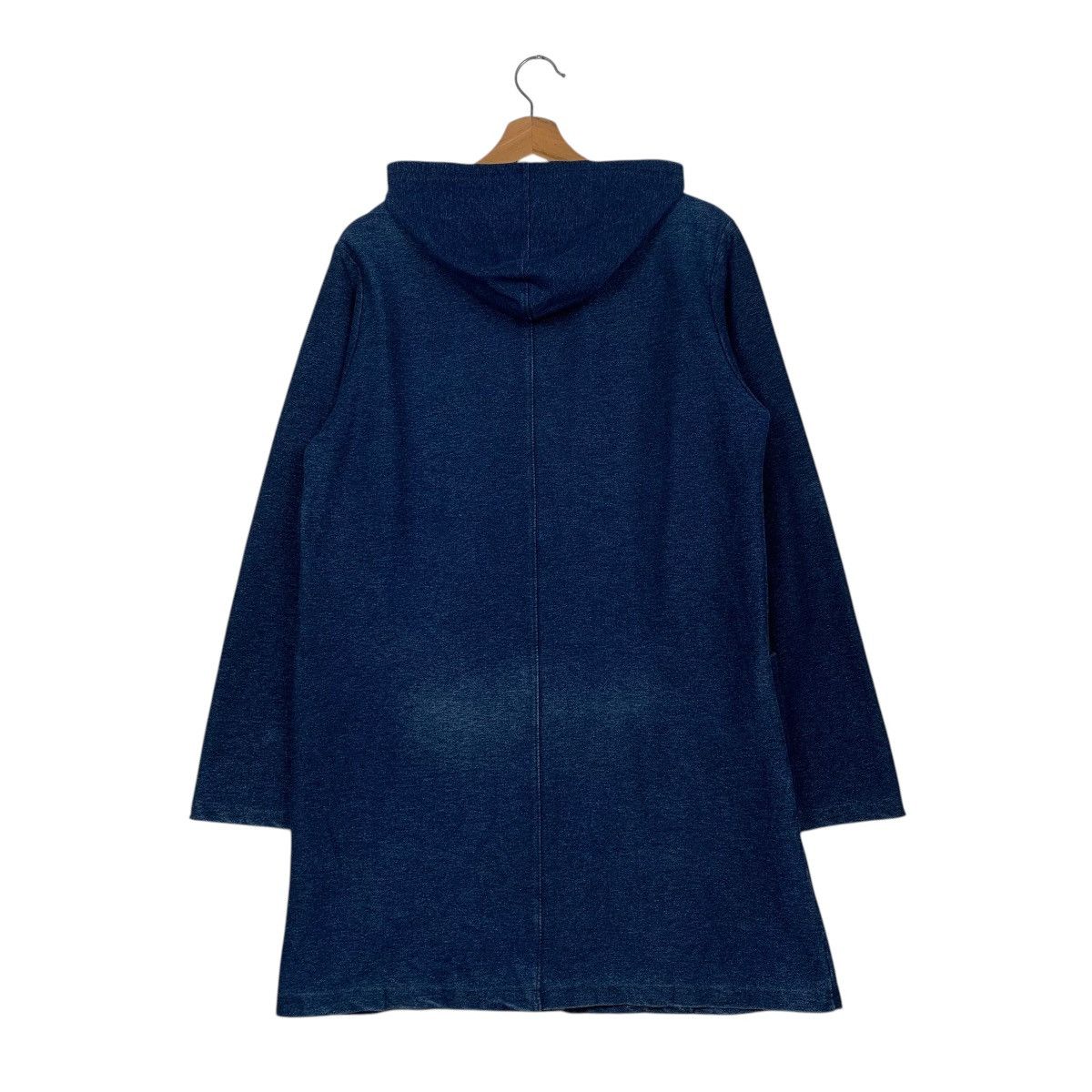 Hiroko Kitajima Indigo Hooded Buttonless Jacket