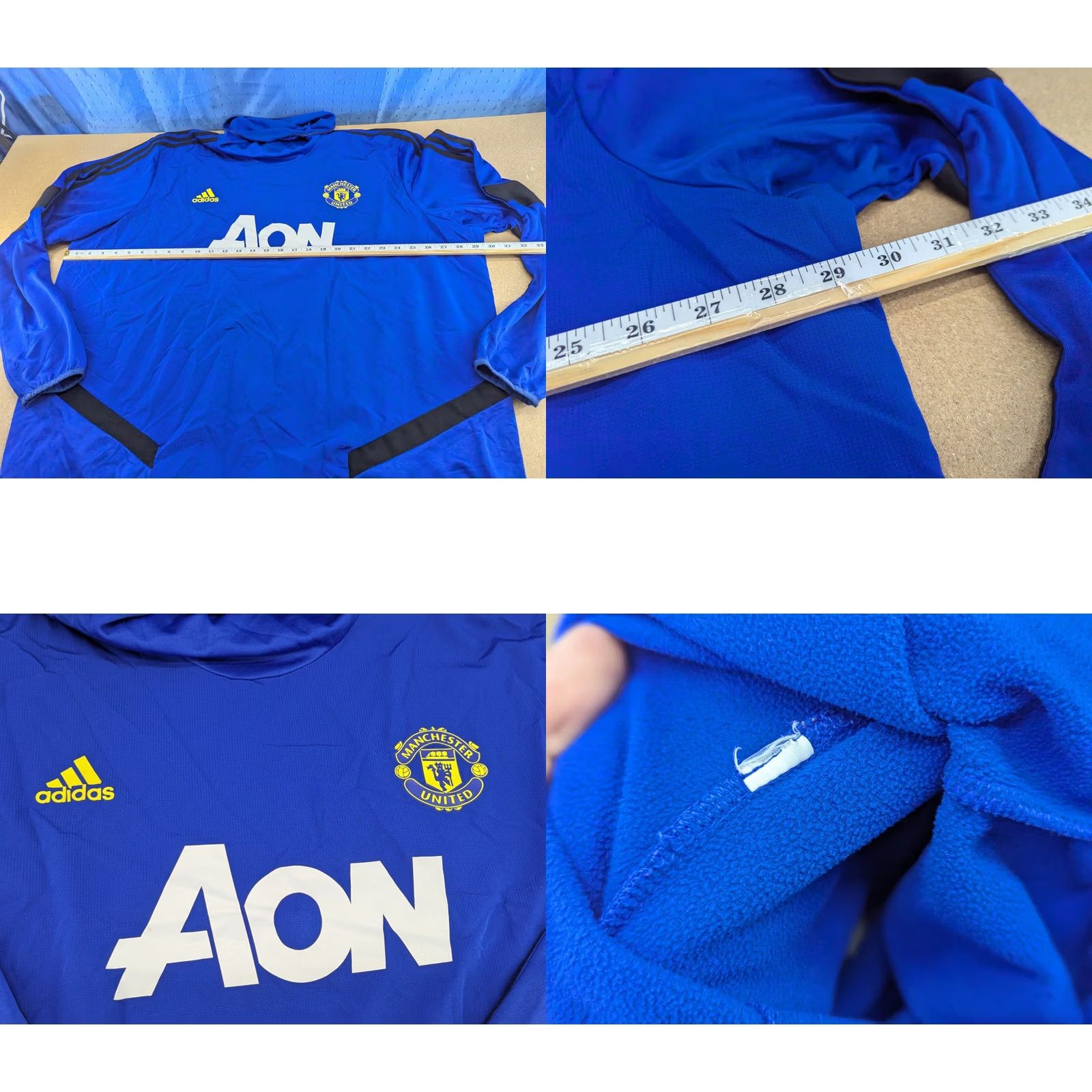Nike Nike Manchester United Training Top 2019 Mens 2XL Football Blue Nike Shirt Adult Jersey Sports Quick Dry Size US XXL / EU 58 / 5 - 8 Thumbnail