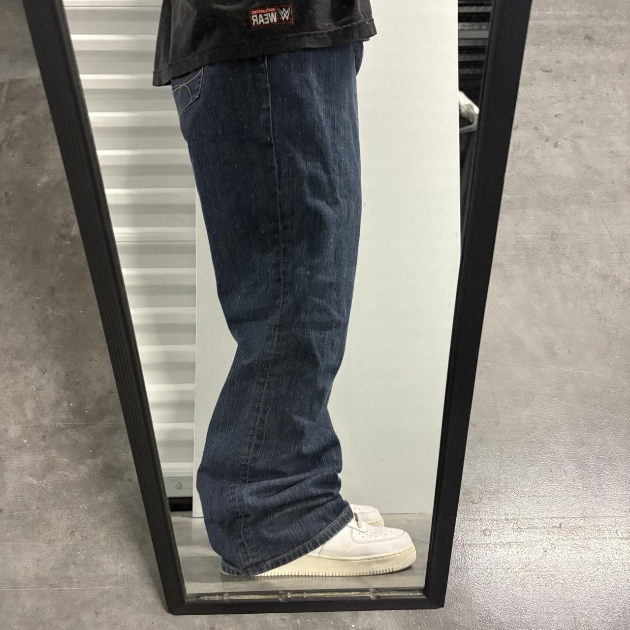 Tommy Hilfiger Crazy Vintage Y2K/2000s Baggy Tommy Hilfiger Bootcut Dark Wash Streetwear Denim Jeans! Size US 38 / EU 54 - 2 Thumbnail