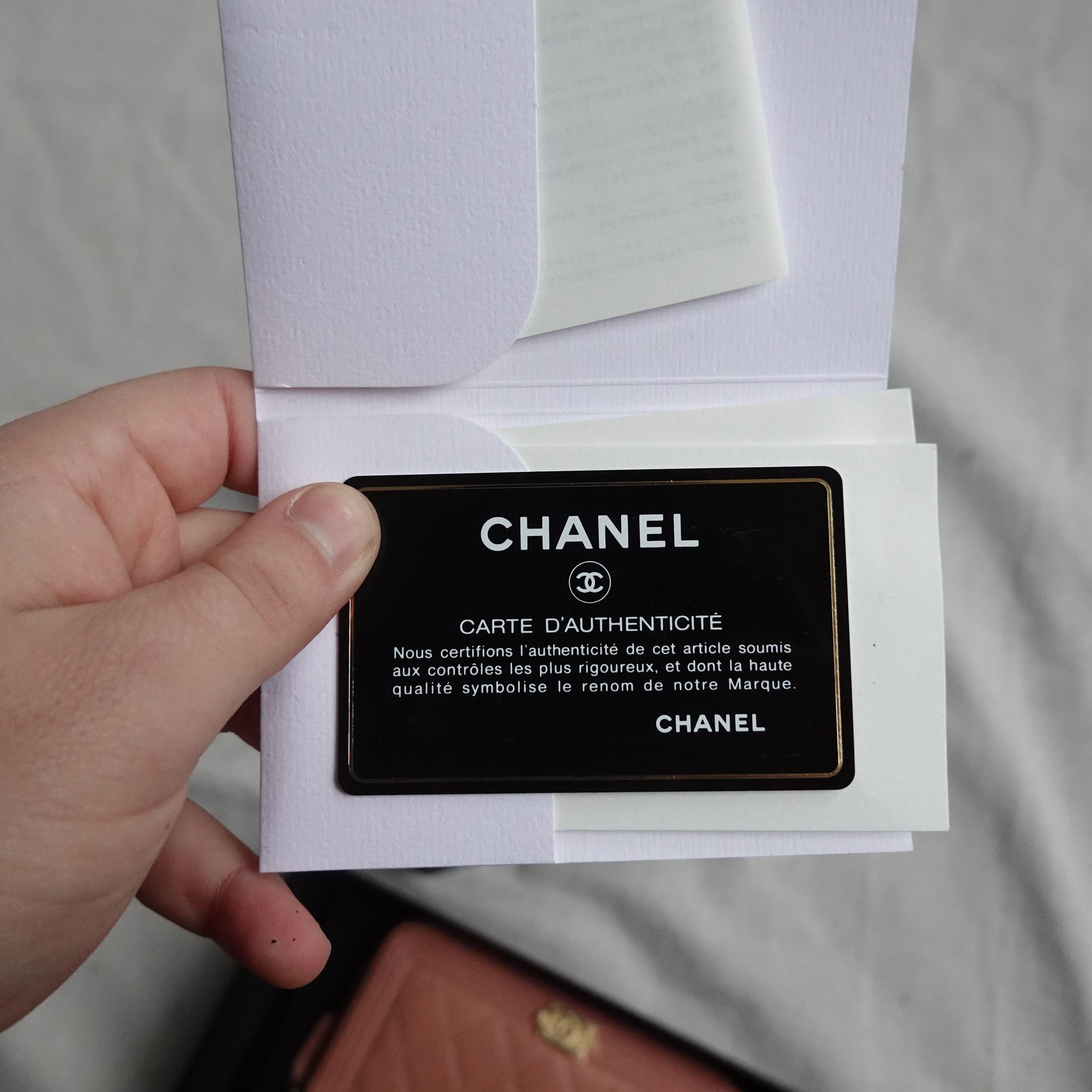 Chanel Chanel Boy Lambskin Wallet Peach Size ONE SIZE - 5 Thumbnail